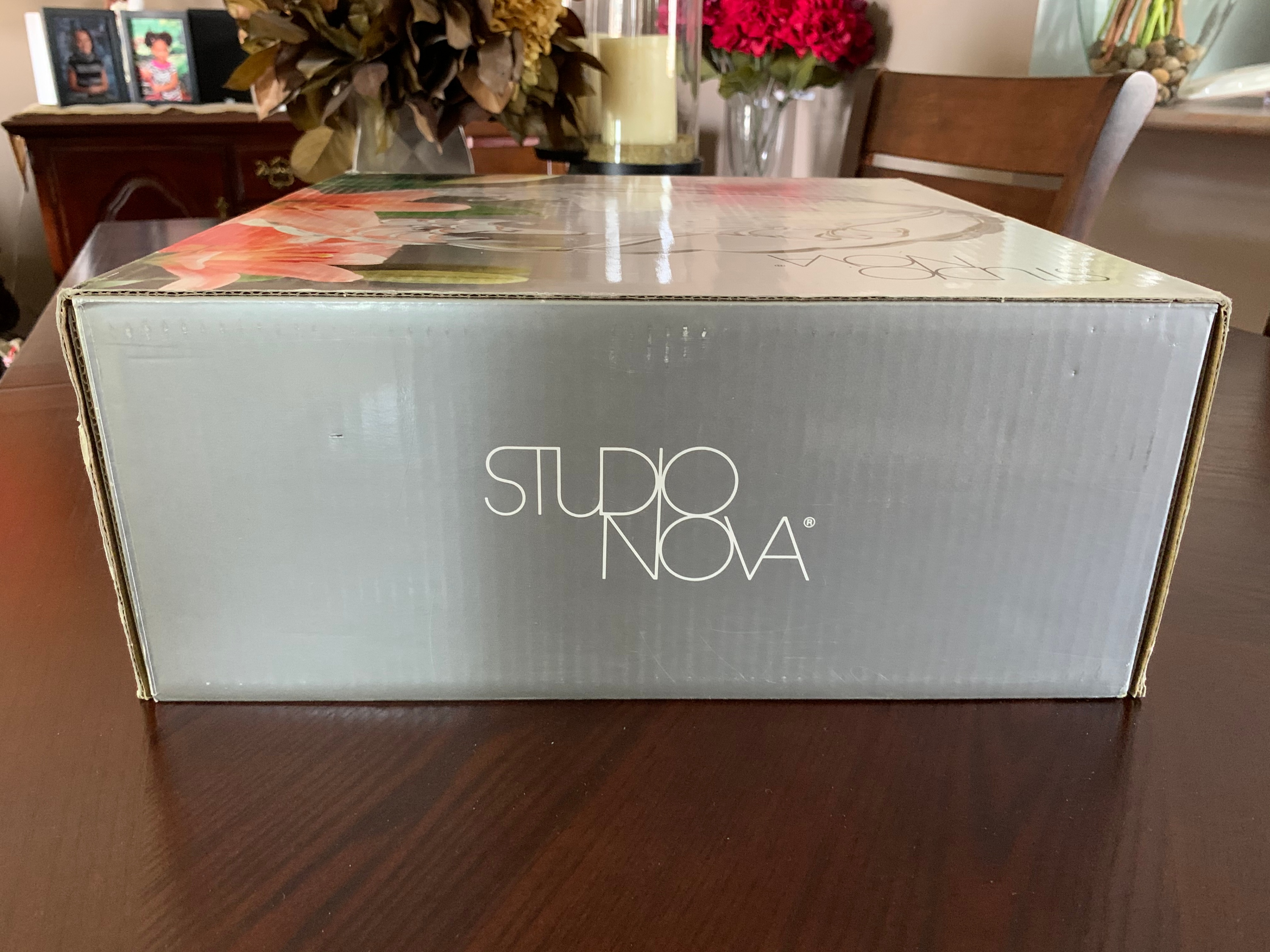 Studio Nova Crystal Cake Stand with Floral Etching - photo 2