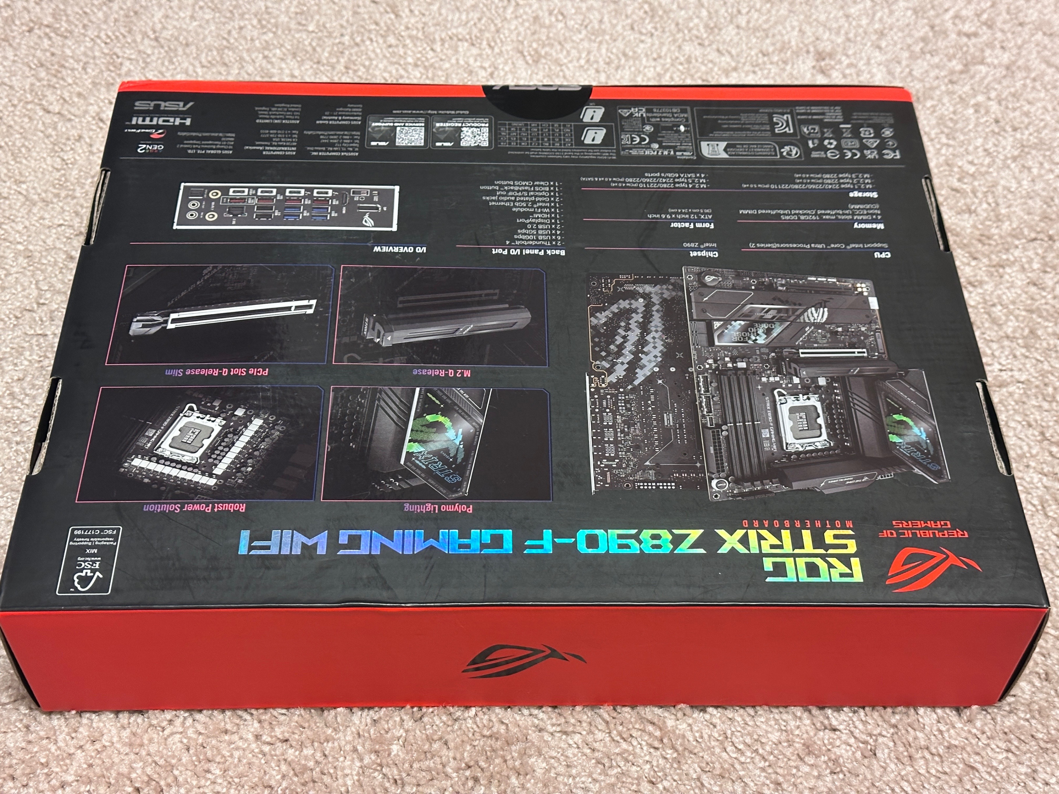 ASUS ROG Strix Z890-F Gaming WiFi Intel Z890 LGA 1851 Socket V1 - photo 2