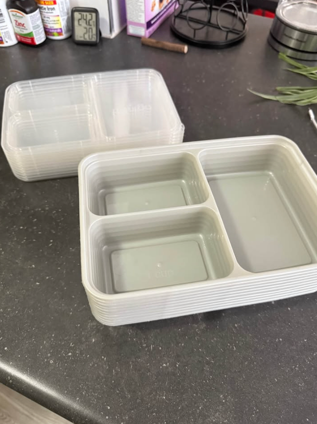 3 meal prep containers