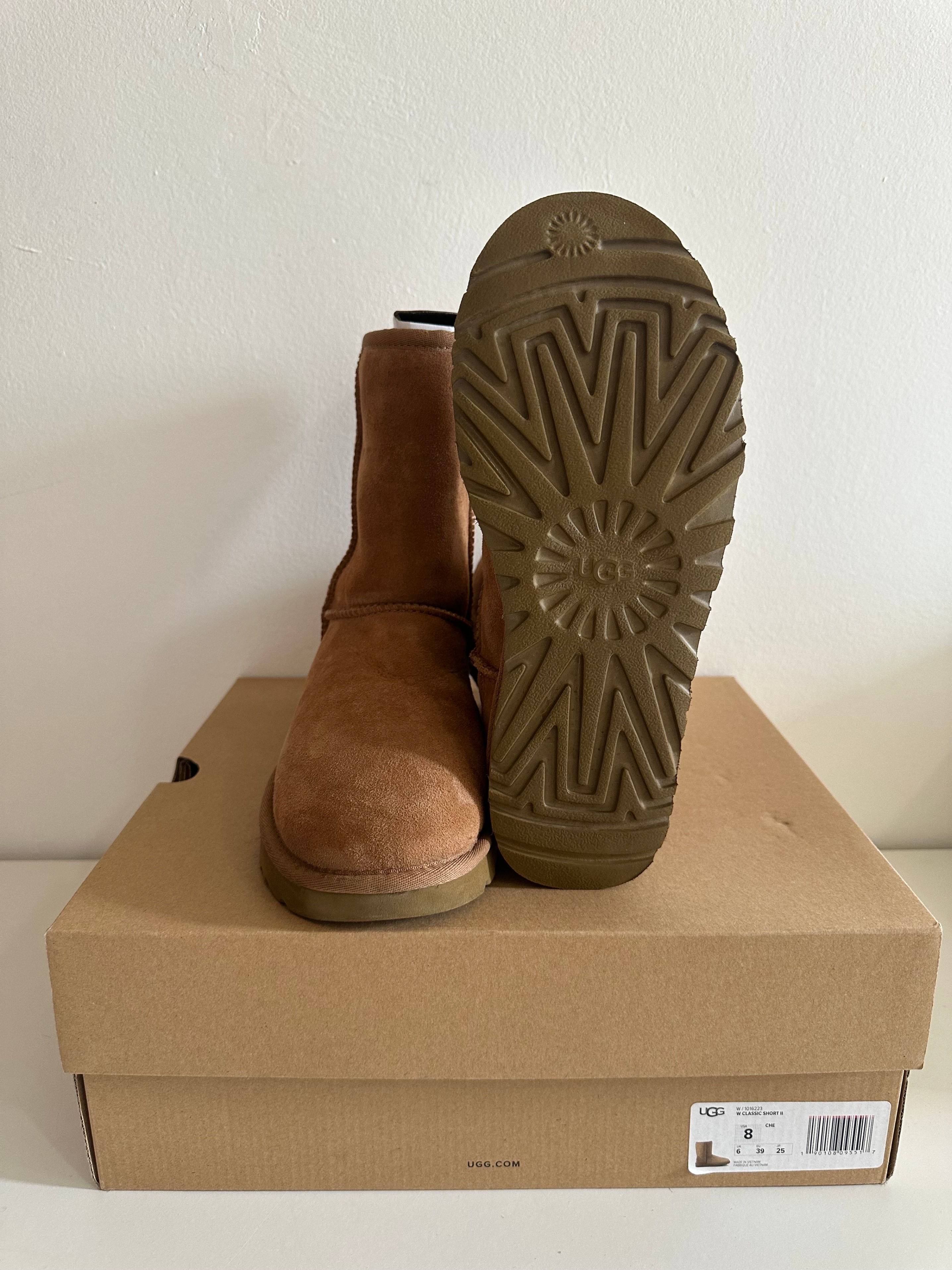UGG Classic Short II Boot – Chestnut – Size 8 – Brand New in Box - photo 3