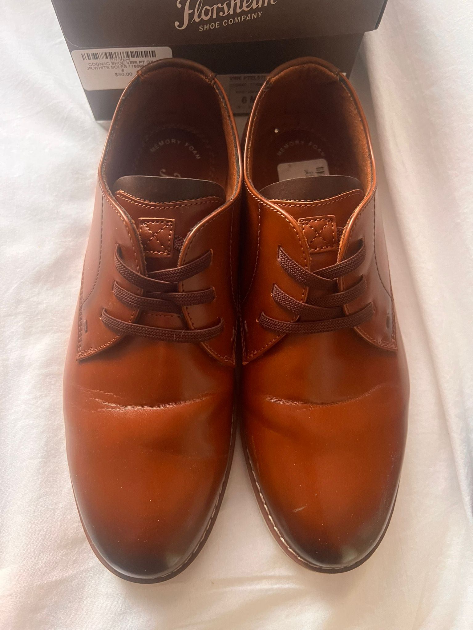 Florsheim Vibe PTELSTLCJR Cognac Colour Kids 6M Euro 39