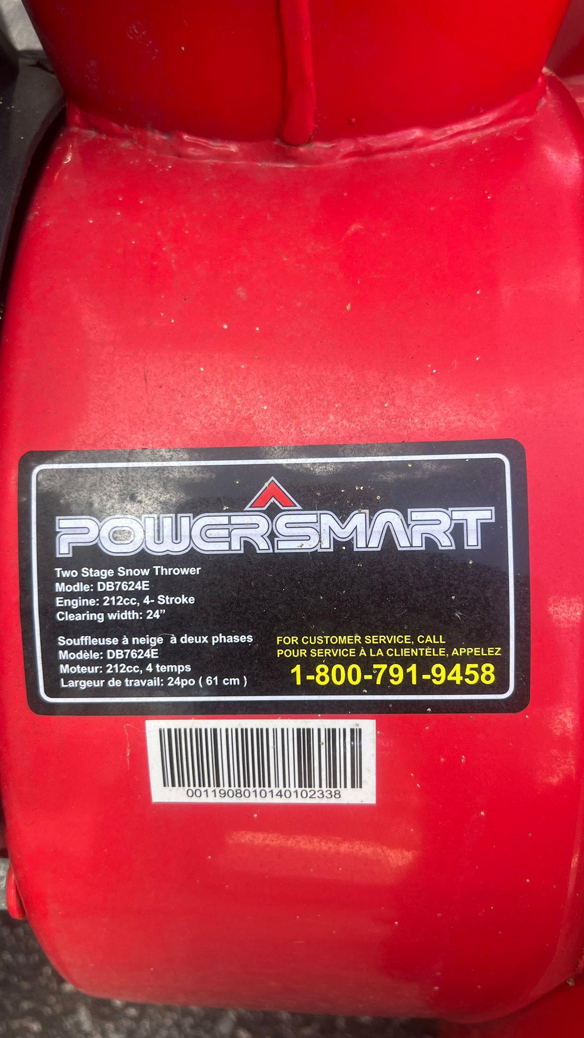 PowerSmart 24-inch 212cc Two-Stage Gas-Powered Snow Blower - photo 2