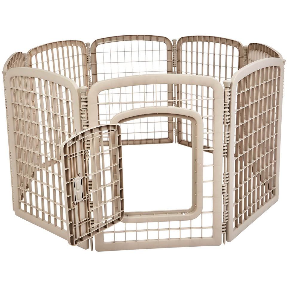 8 panel modular plastic play pen for puppy