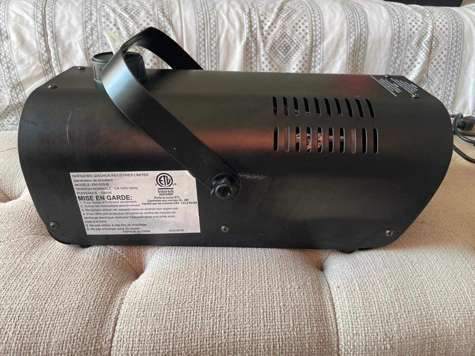 1000W Fog Machine (Model FM1000-B) – $75 - photo 3