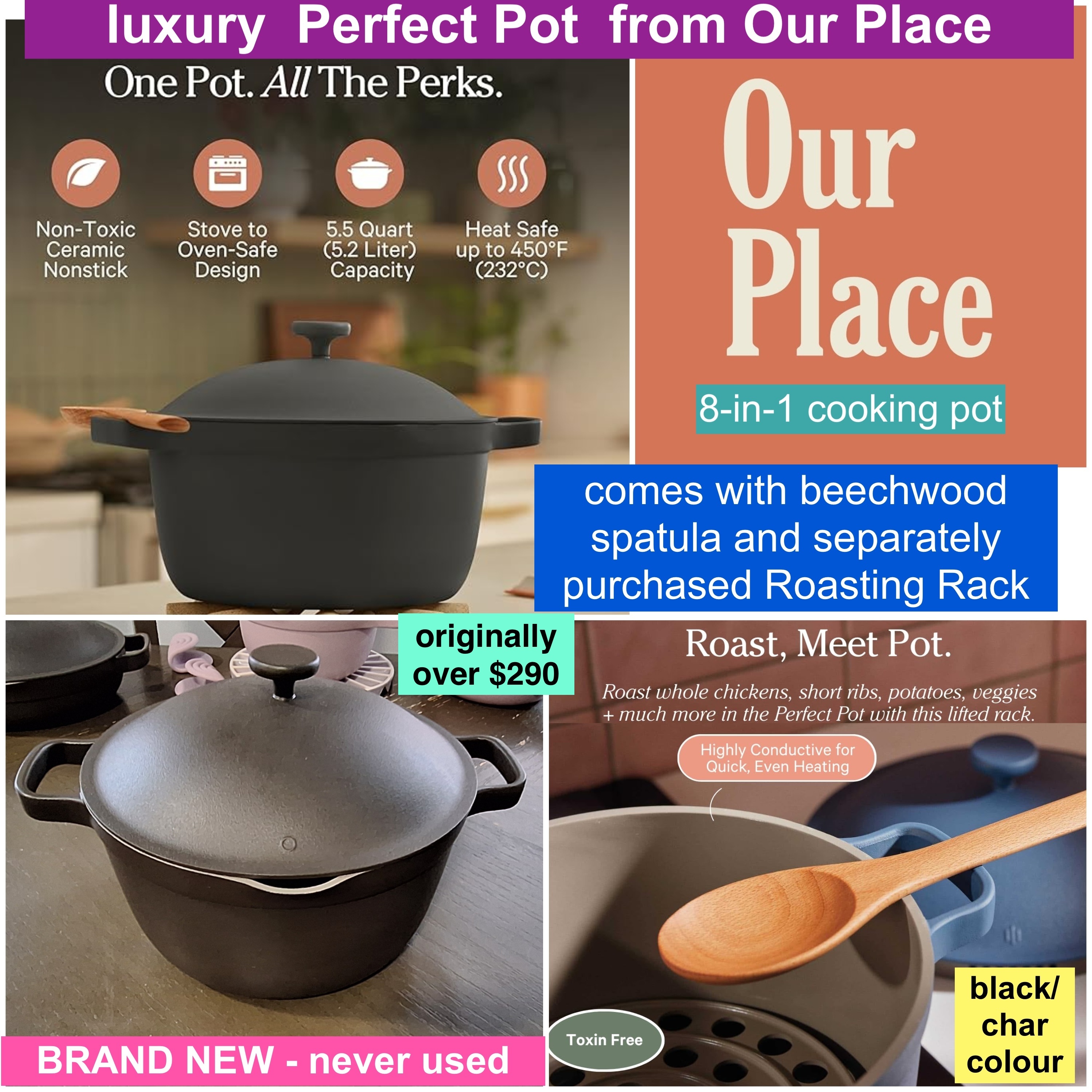 Perfect Pot from Our Place - NEW with accessories