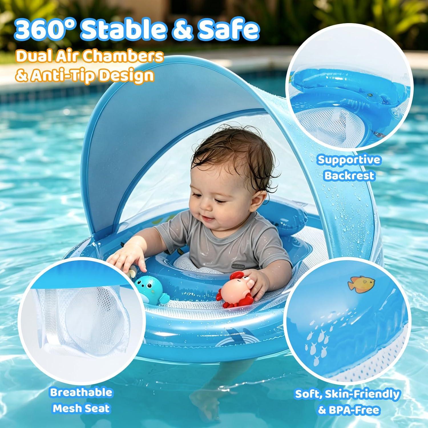 Baby Pool Float with Canopy - photo 2