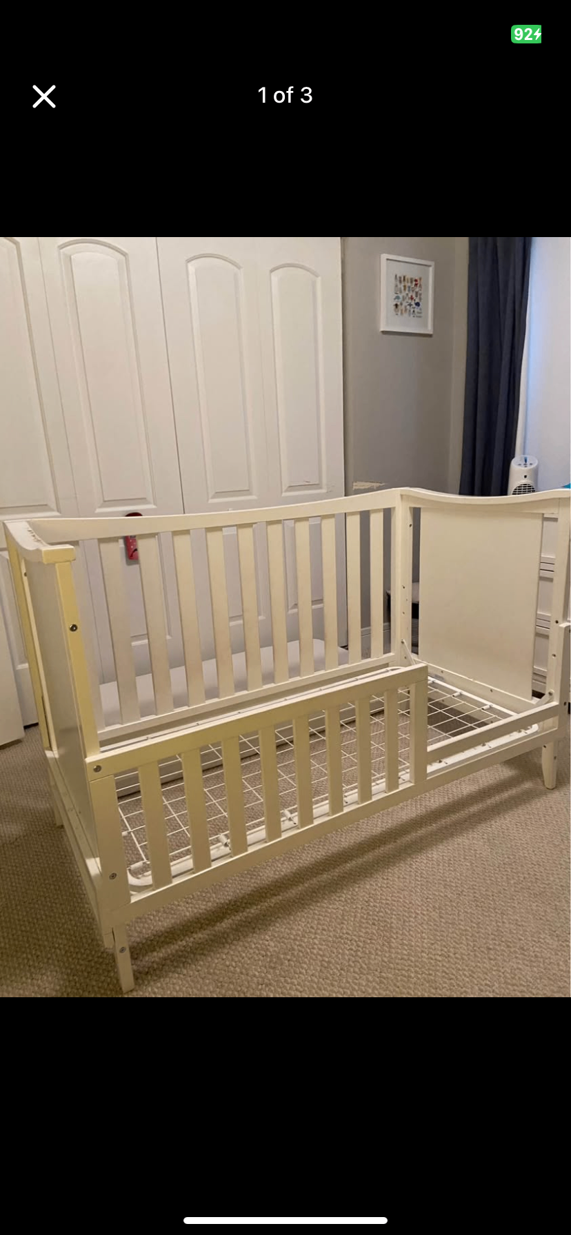 Pali Crib (transforms into toddler bed as well as twin bed)