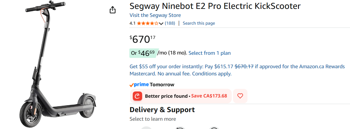 Segway Ninebot E2 Pro Electric KickScooter - photo 4