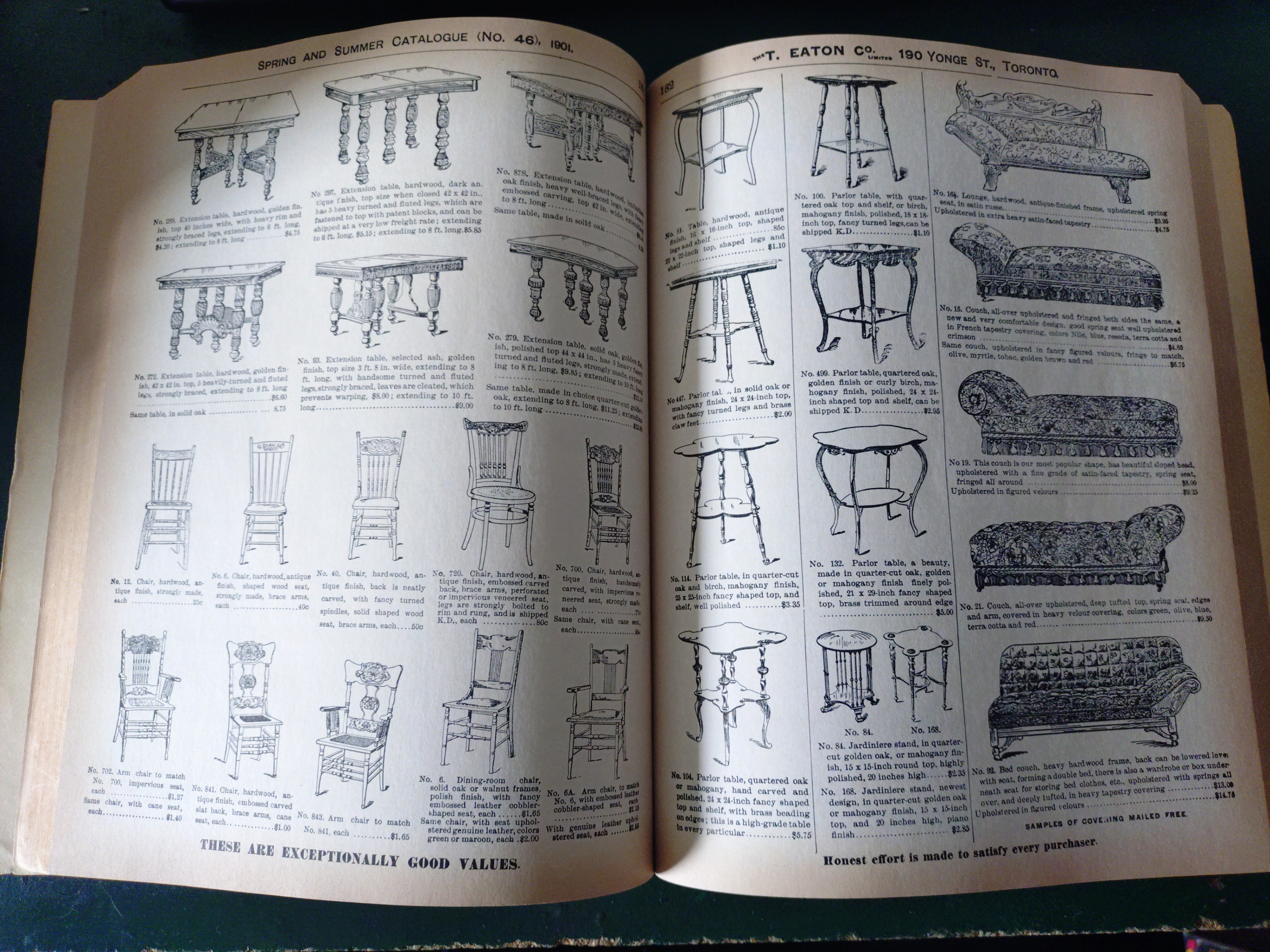 Eaton’s 1901 Catalogue No. 46 & 47 (1970 Reprint) - photo 2