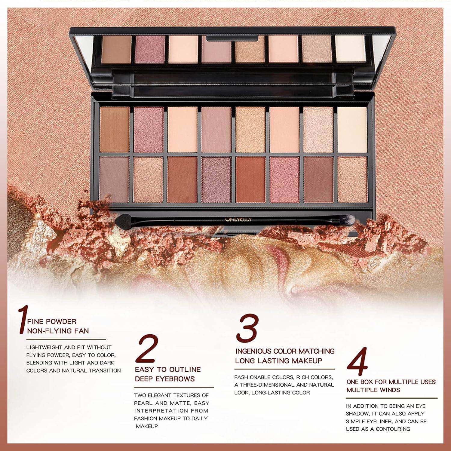16 Colors make up Eyeshadow Palette Eye Shadow Powder - photo 3