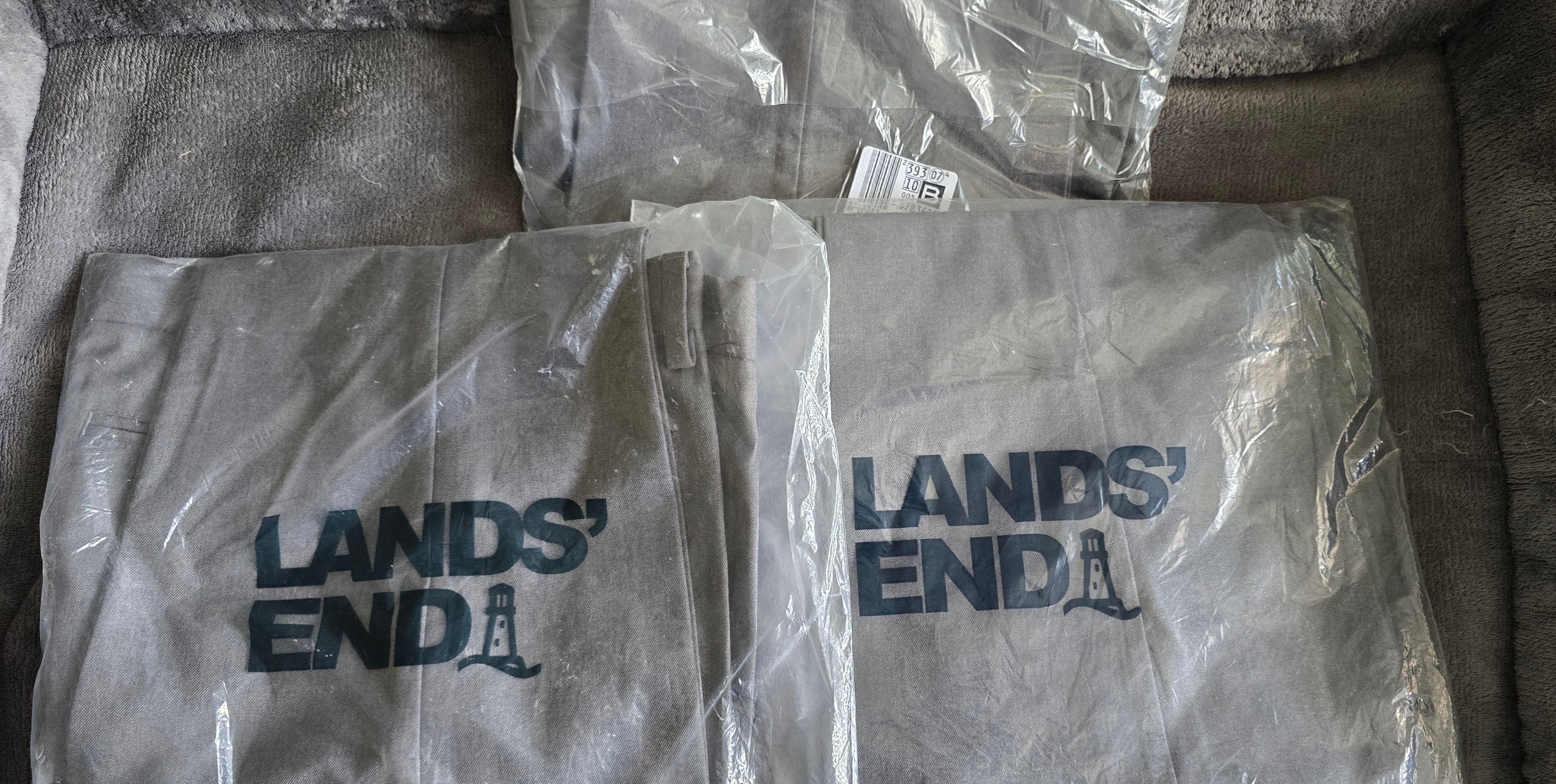 Boys Gray Lands End Uniform Pants - photo 2