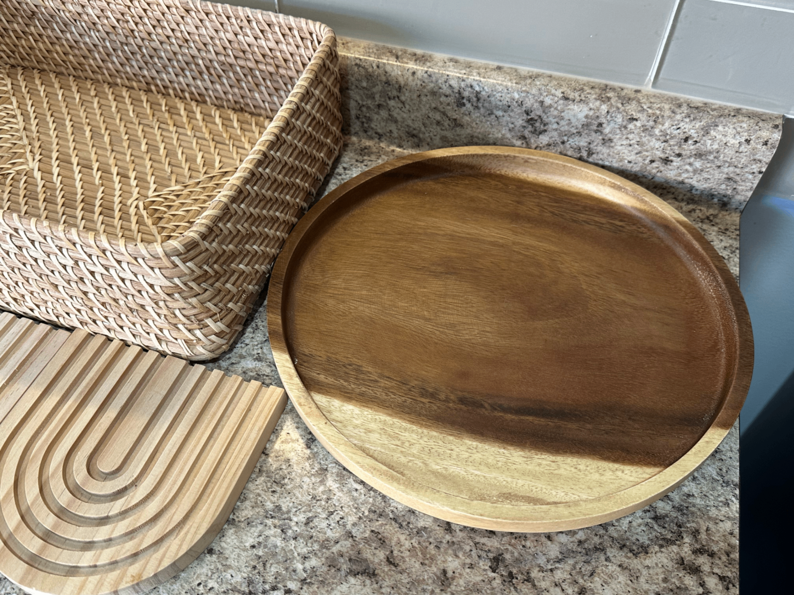 Wooden trays and Muji Basket - photo 4