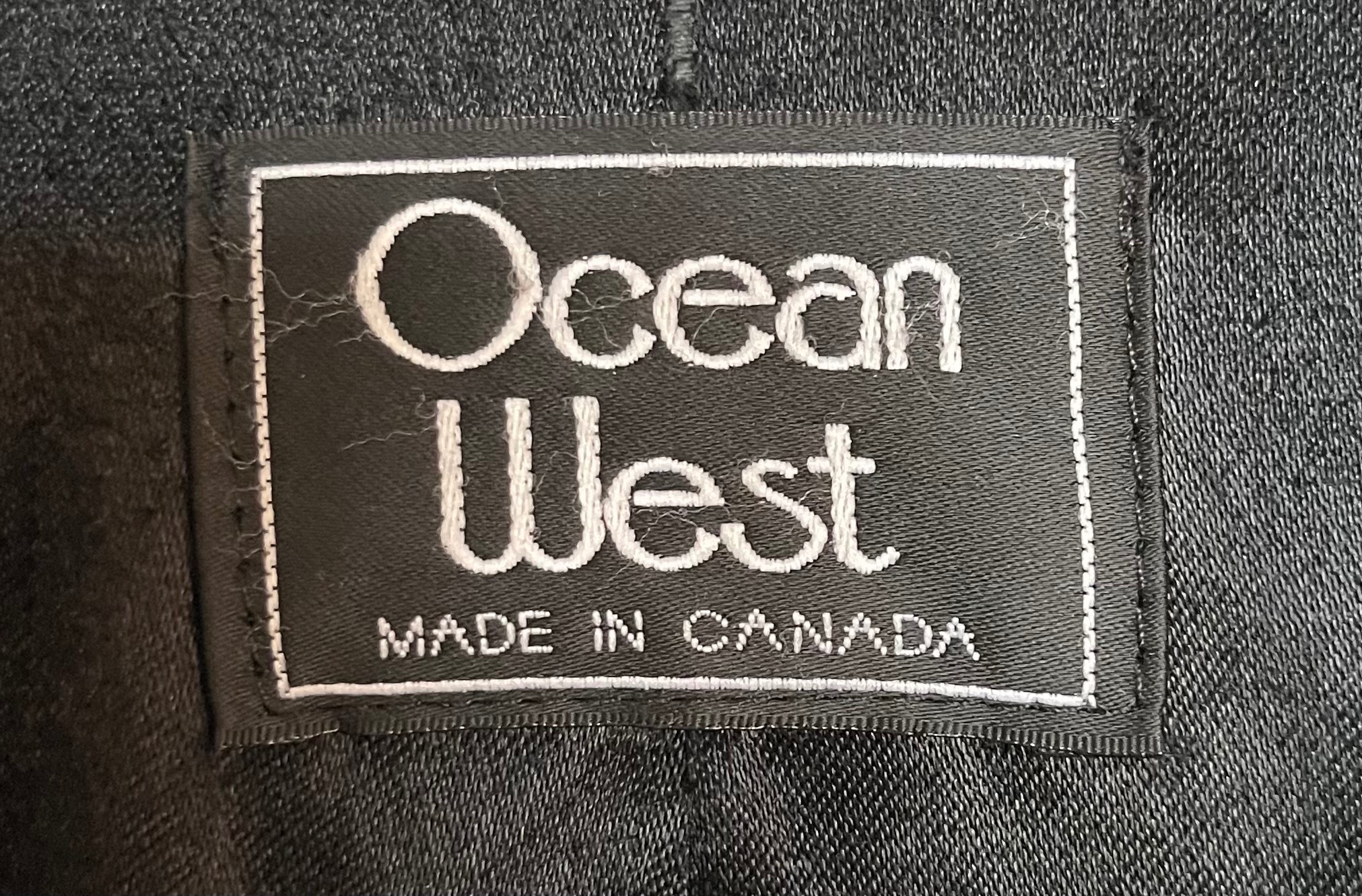 Vintage Ocean West Black Leather Jacket - Made in Canada - Large - photo 3