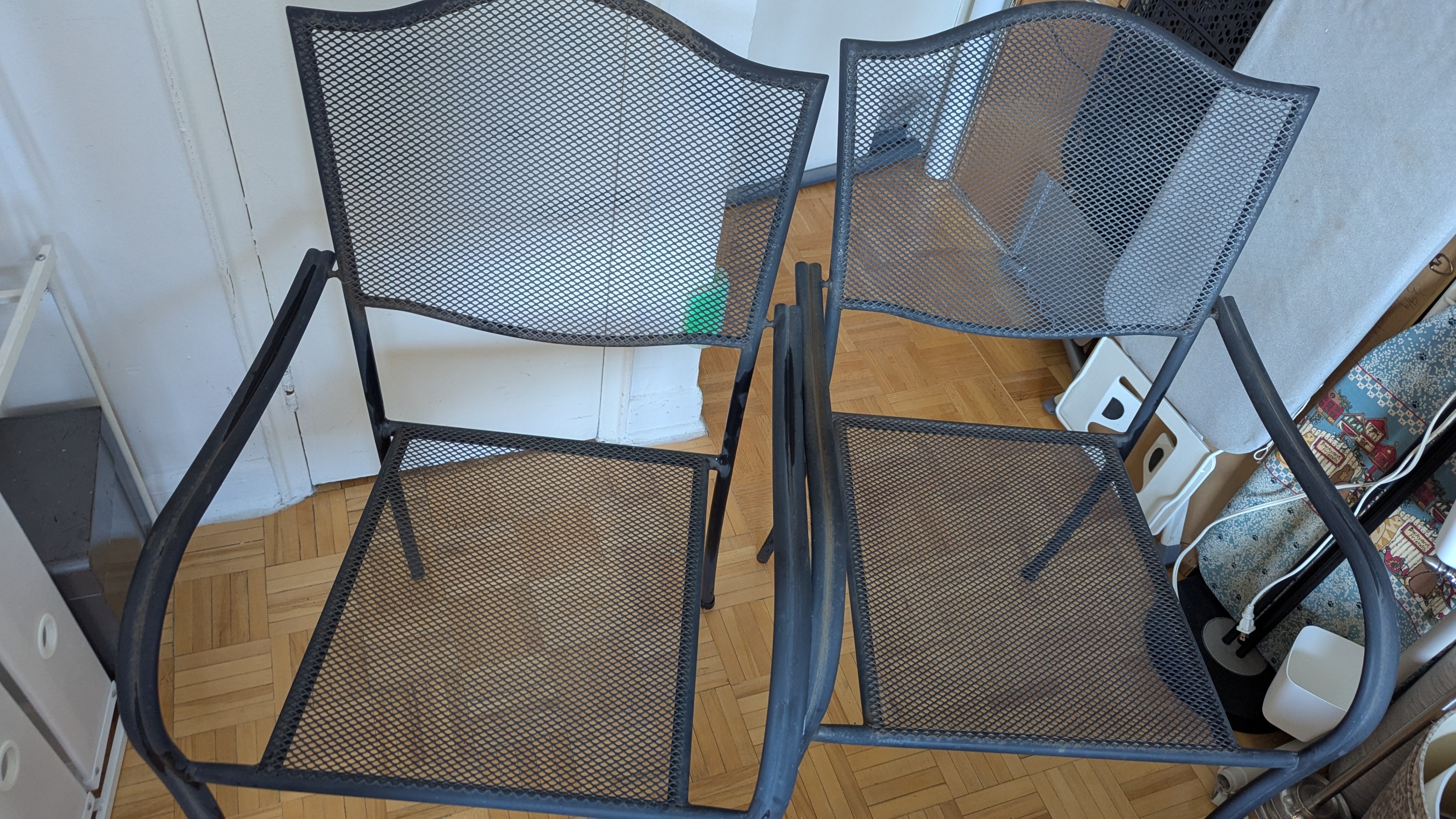 Iron Metal Chair for Garden Patio Balcony light weight!