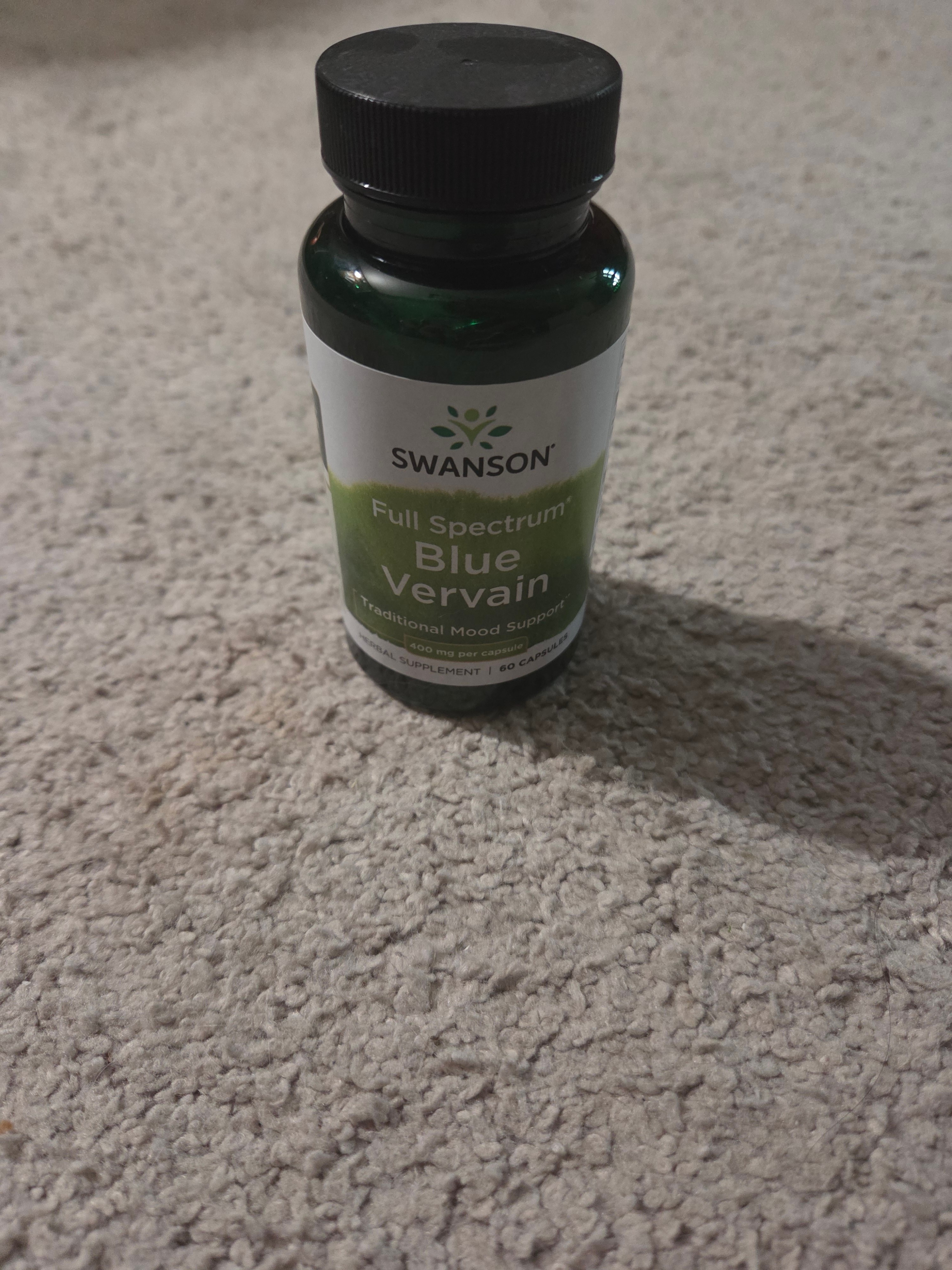 NEW/SEALED Swanson Blue Vervain 400mg, 60 Capsules