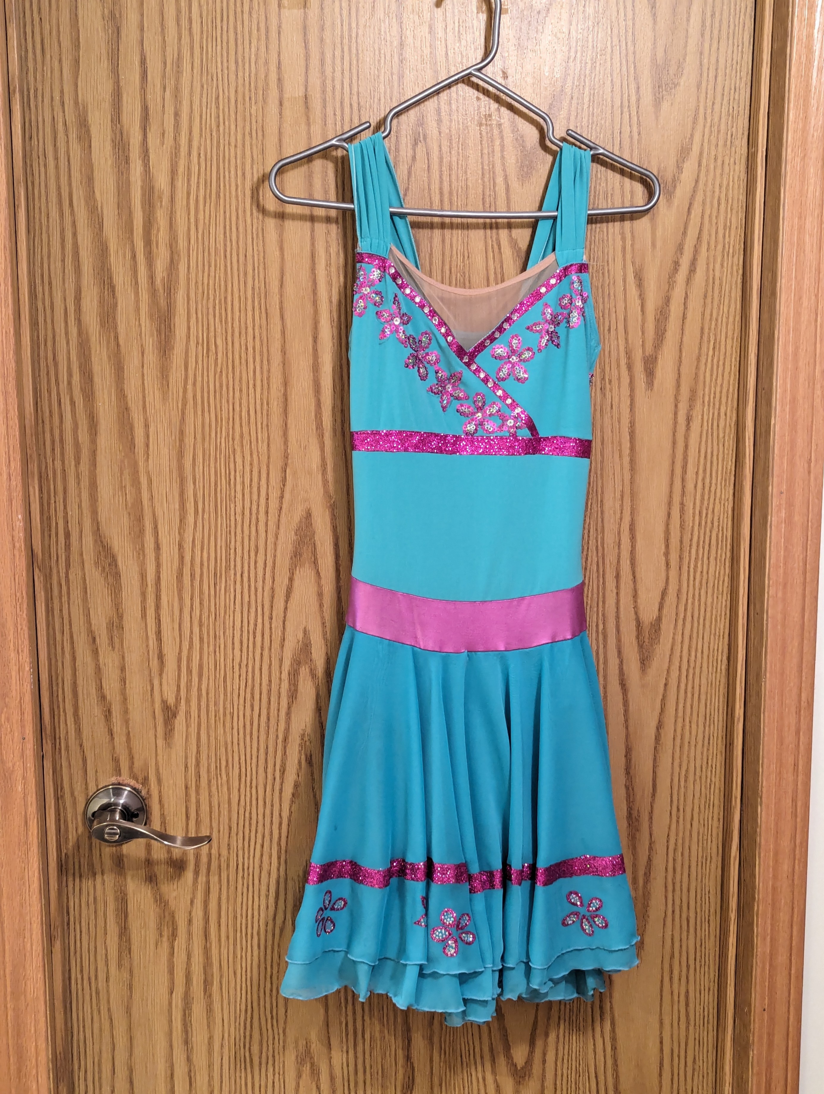 Ladies figure skating costume or dance costume dress size medium - photo 2