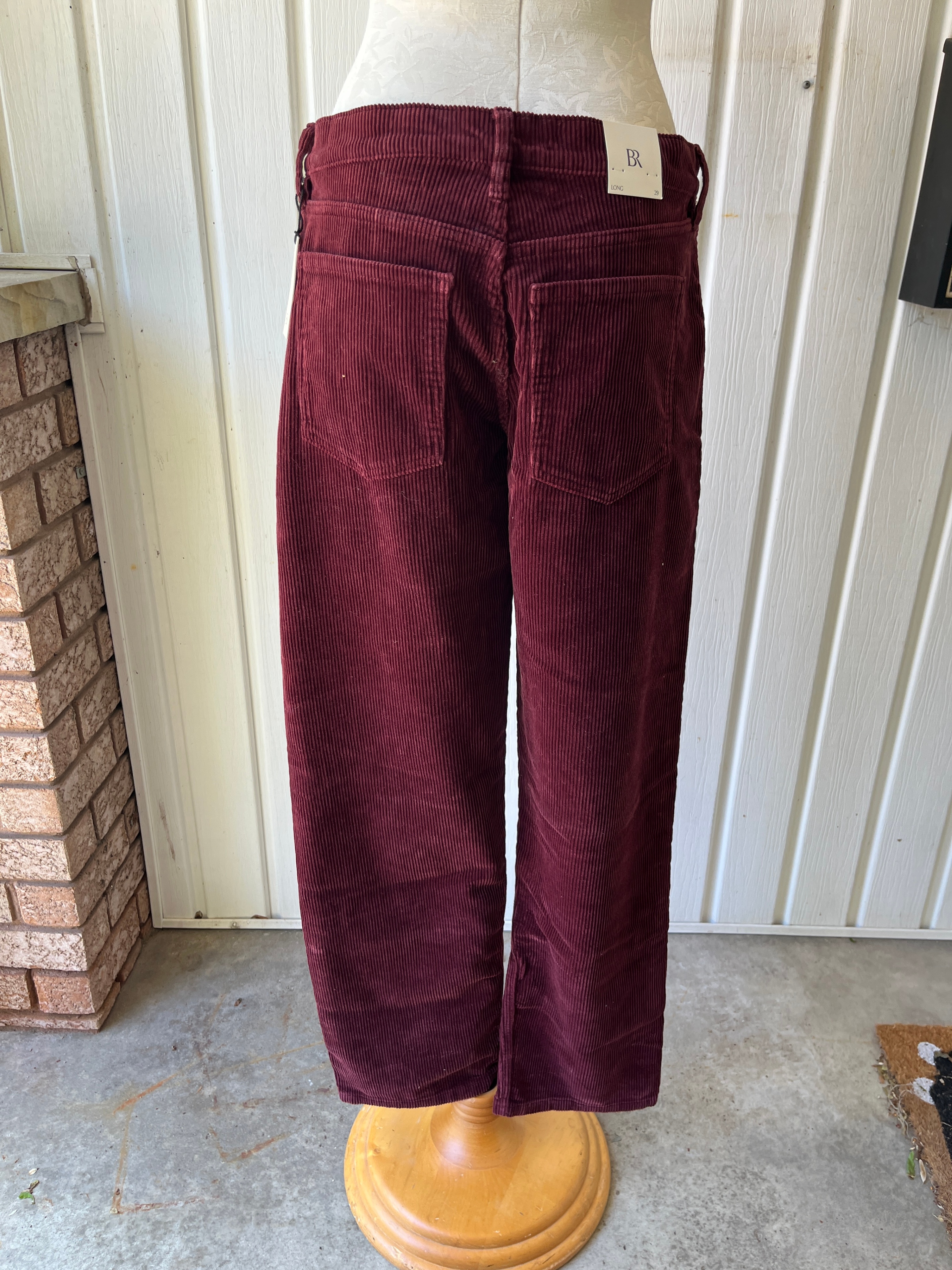 Banana Republic Corduroy Pants - Burgundy - Size 29 Long - photo 2