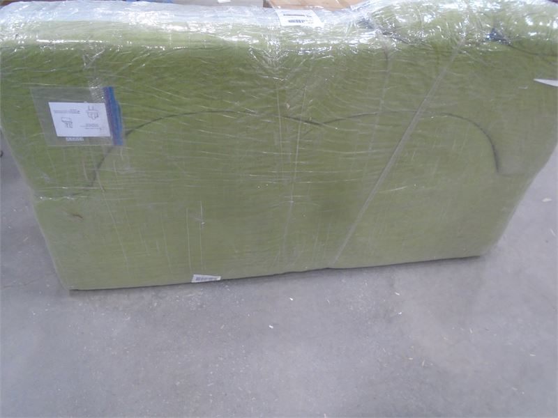 Green Convertible Sofa Bed with Two Pillows - photo 4