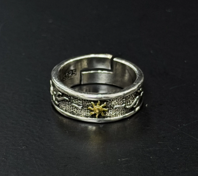 Adjustable Silver-Tone Ringa with Stars or Cross designs - photo 4