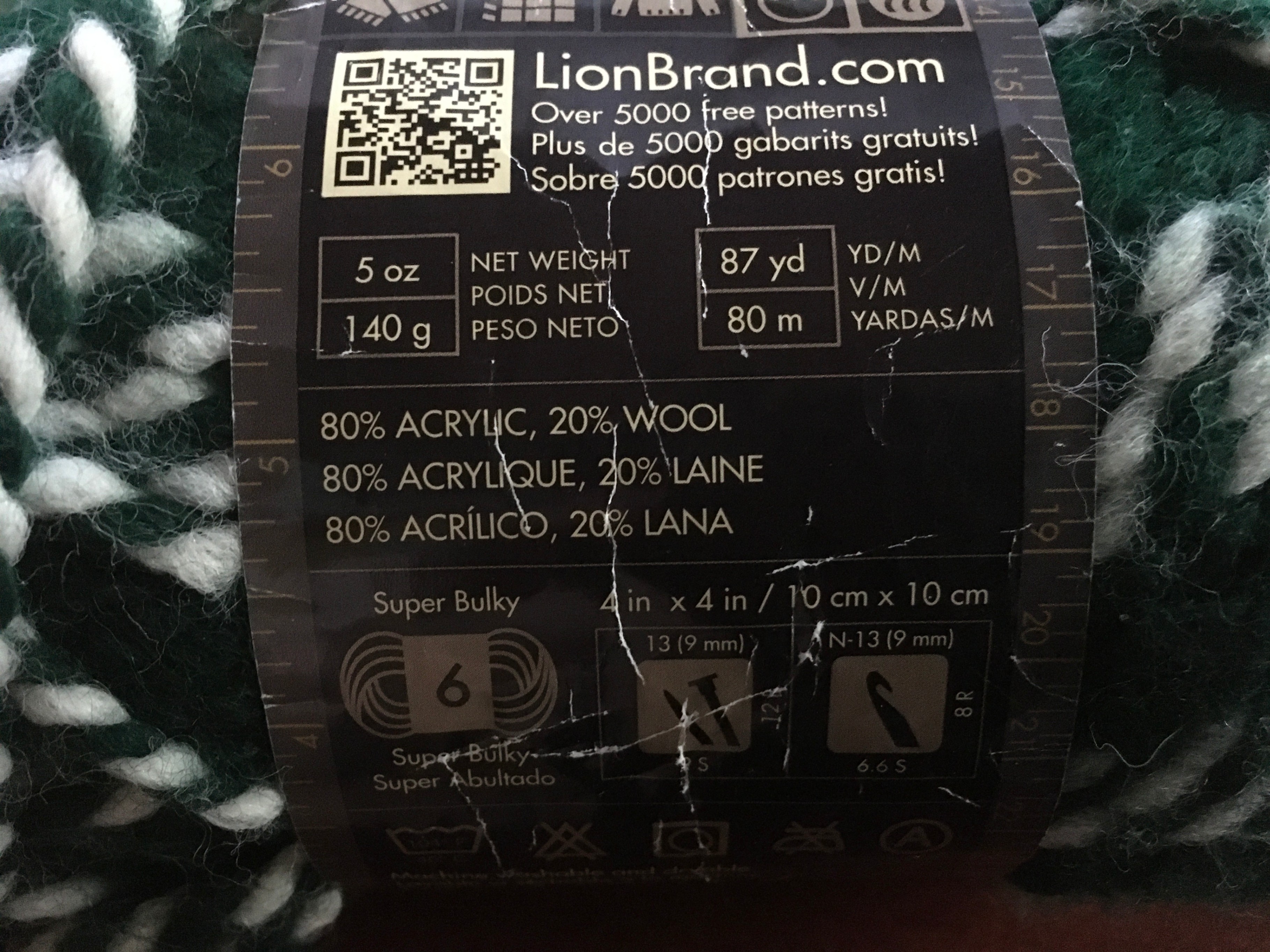 Lion Brand Wool-Ease Thick & Quick Stripes Yarn - photo 3