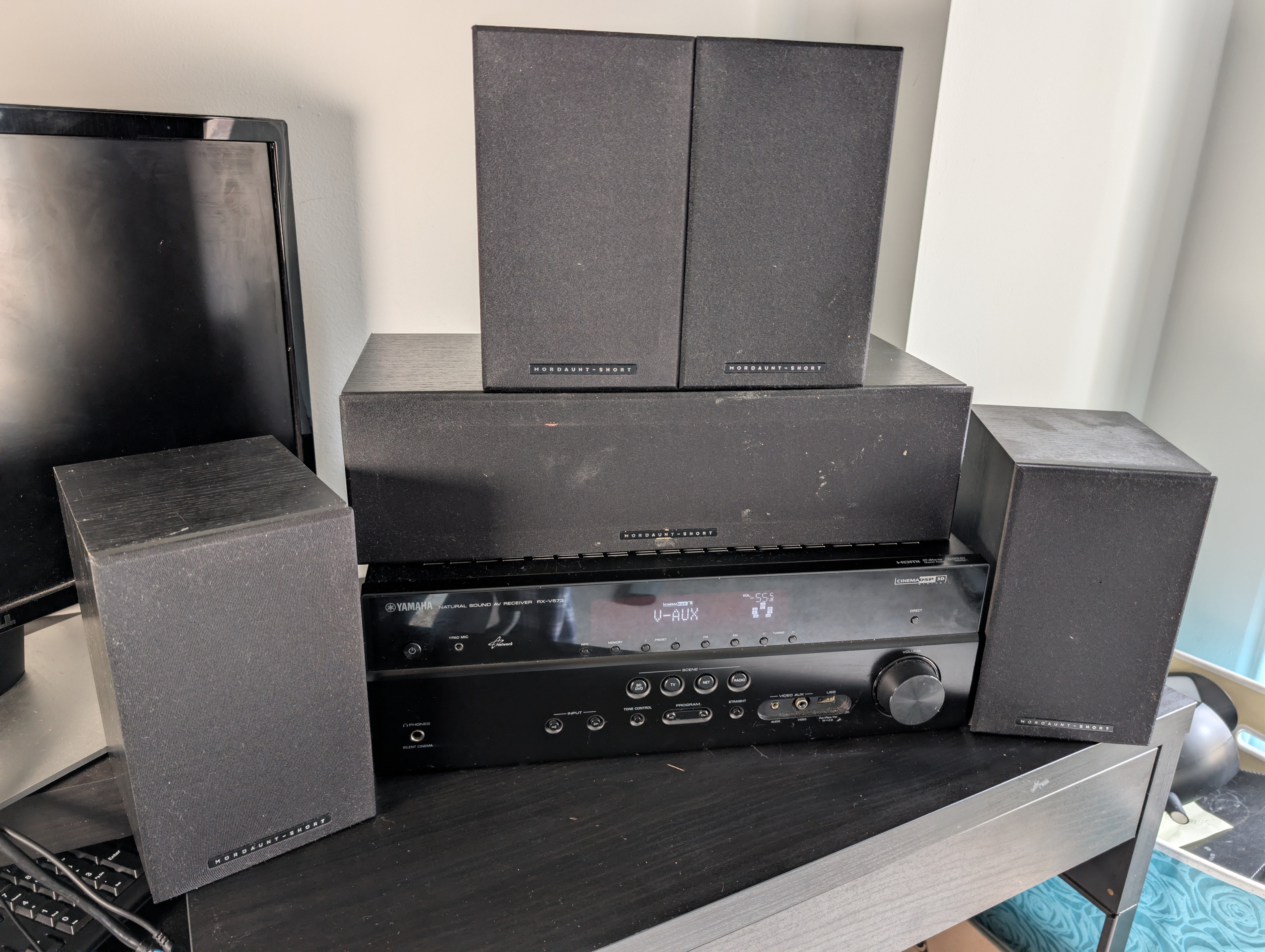 Yamaha 7.1 Home Theater System + Mordaunt-Short Speakers - photo 4