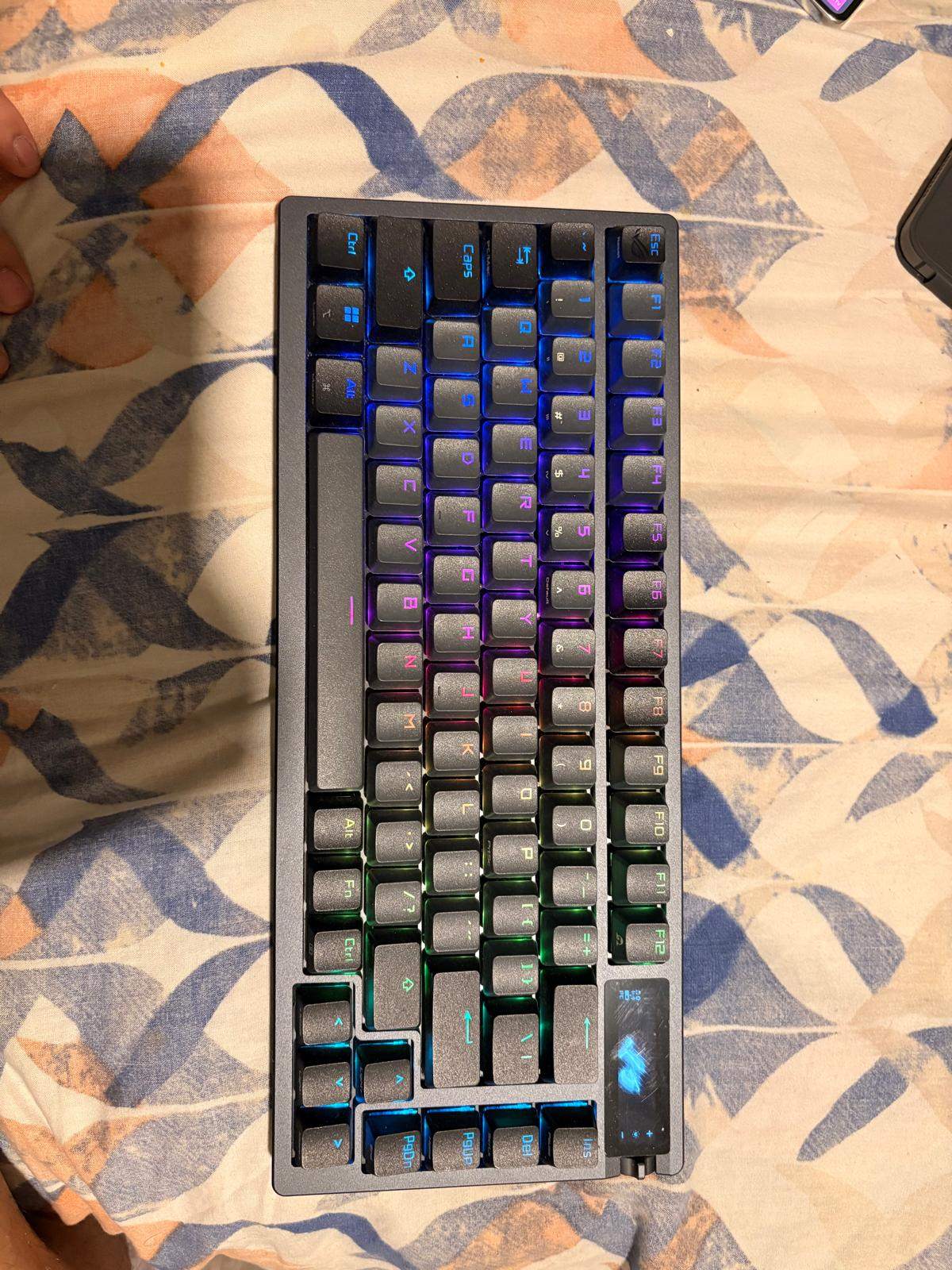 ASUS ROG Azoth 75 Wireless Keyboard – NX Blue | OLED | RGB | - photo 4