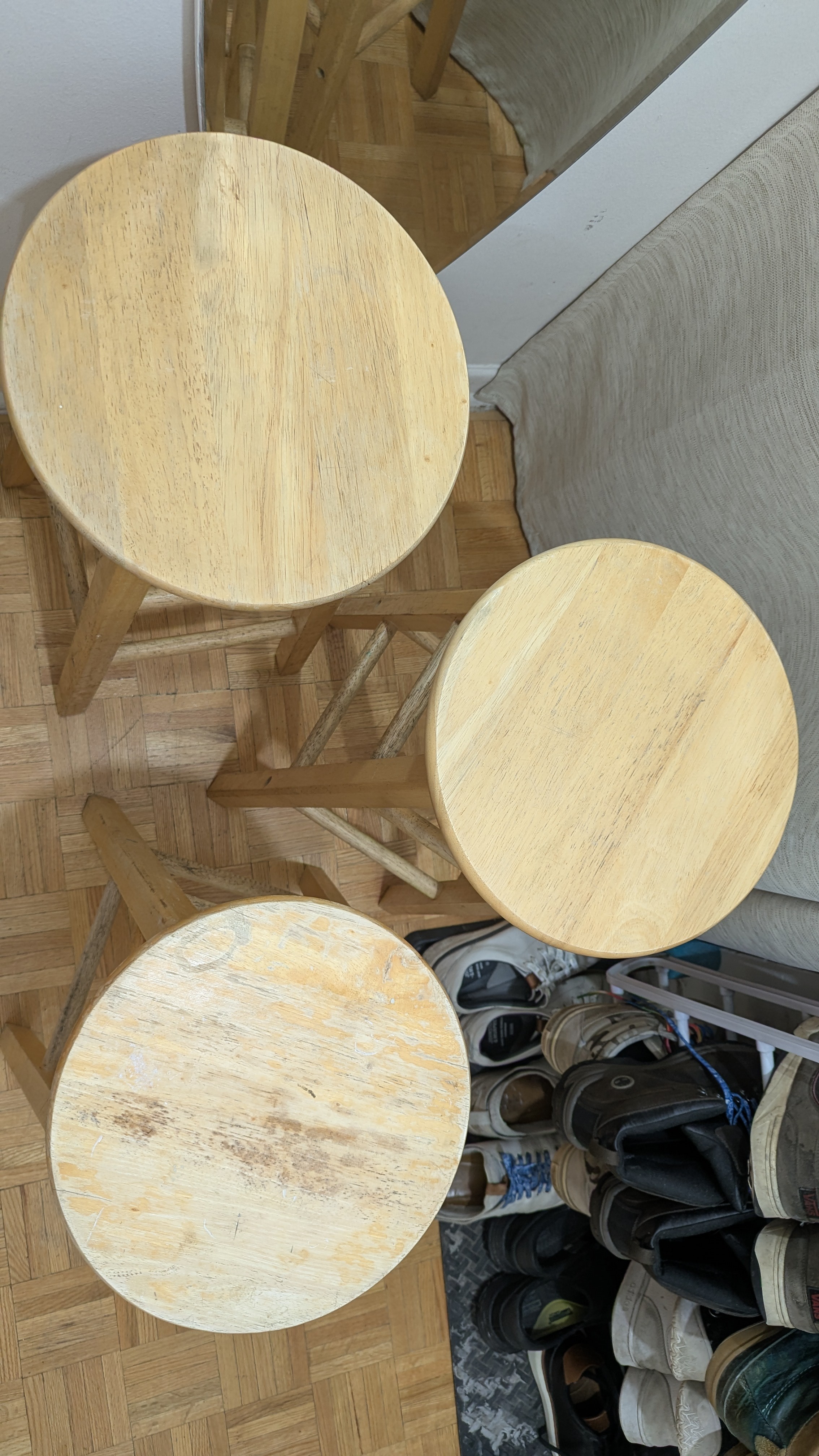 Bar Stool Chair Real Wood for Dining Room Kitchen Living - photo 2
