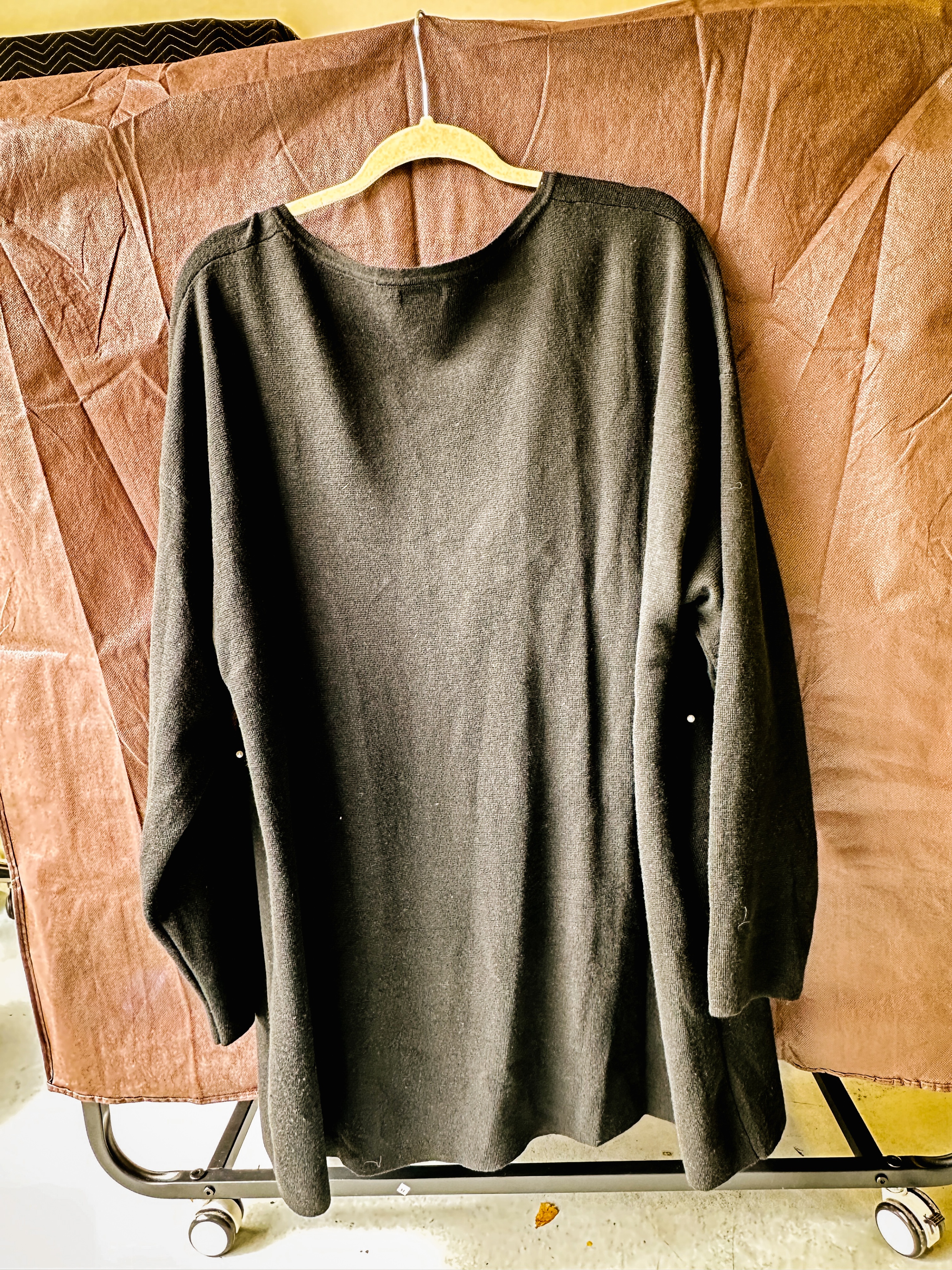 City Chic - Black Pearl Embellished V-Neck Sweater - photo 2
