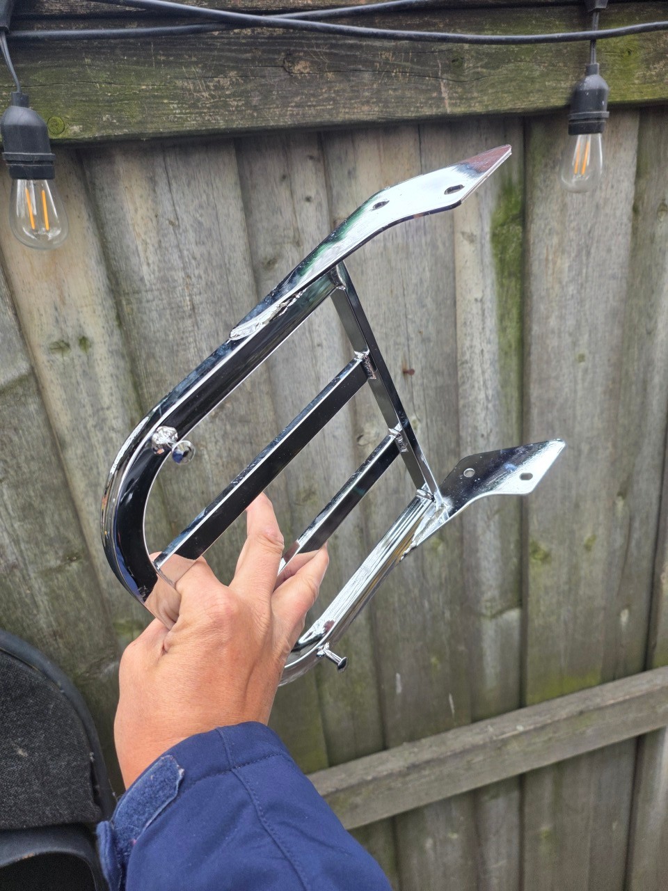Chrome Motorcycle / ebike Rack - photo 2