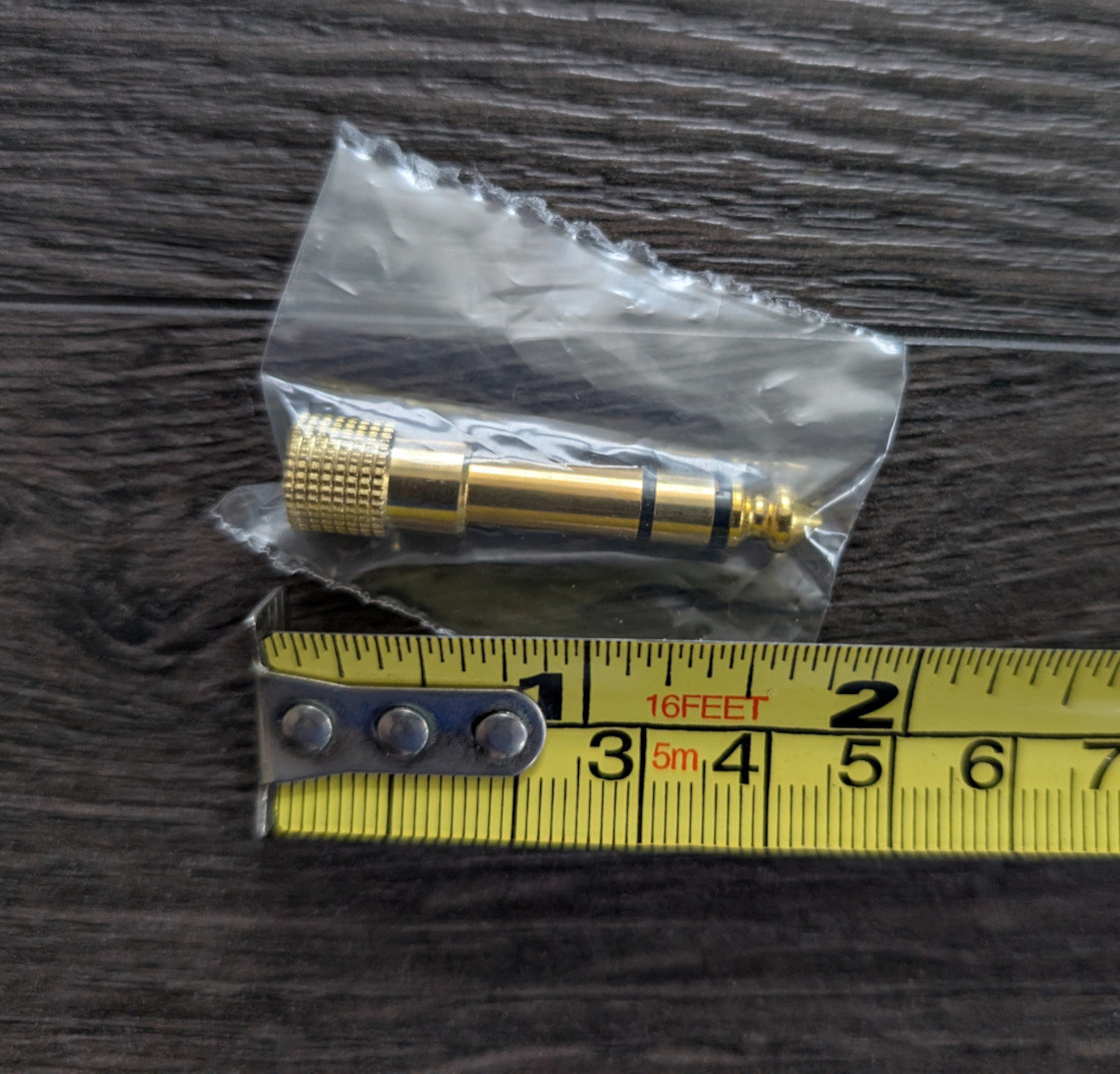 [New, sealed] 6.35mm Plug To Headphone Jack 3.5mm audio adapter
