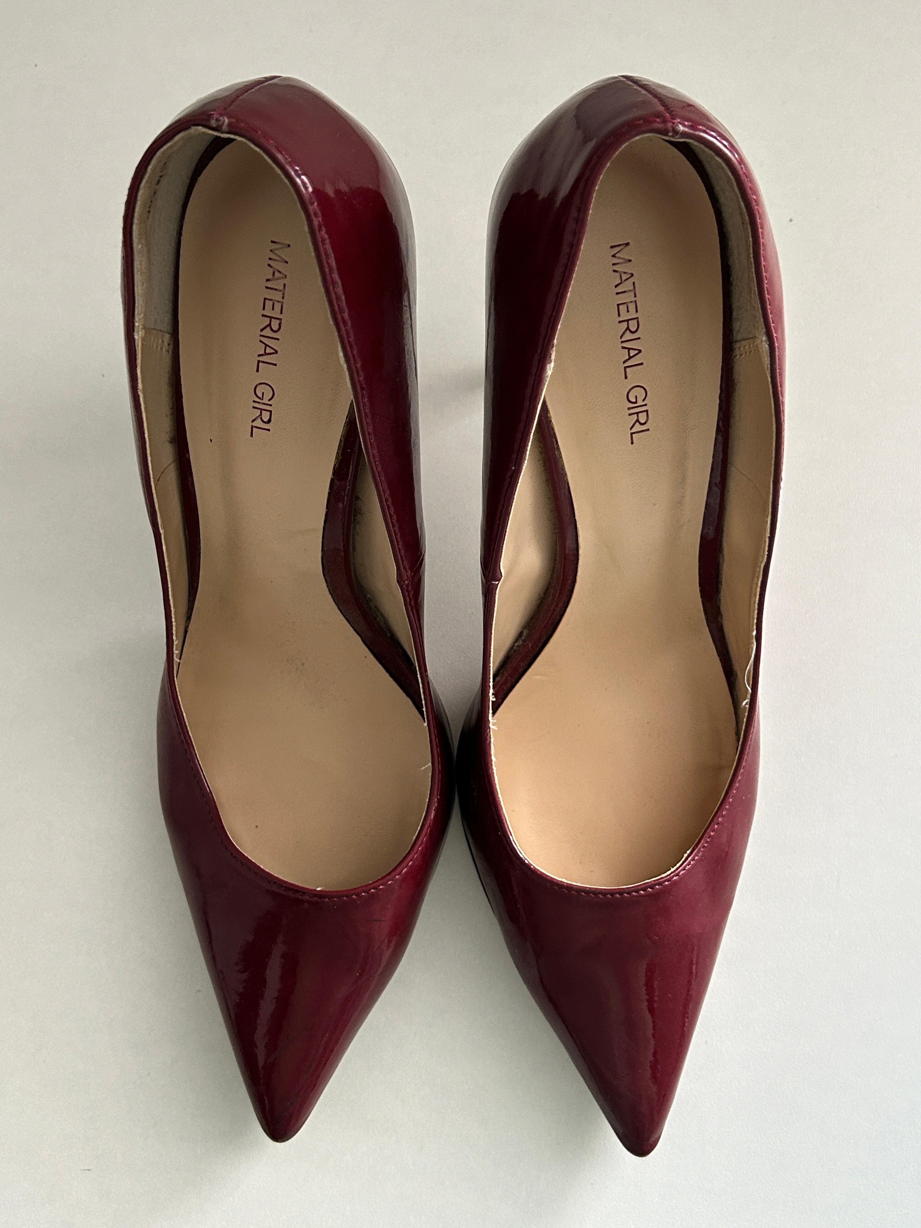 Material Girl Burgundy Heels - photo 5