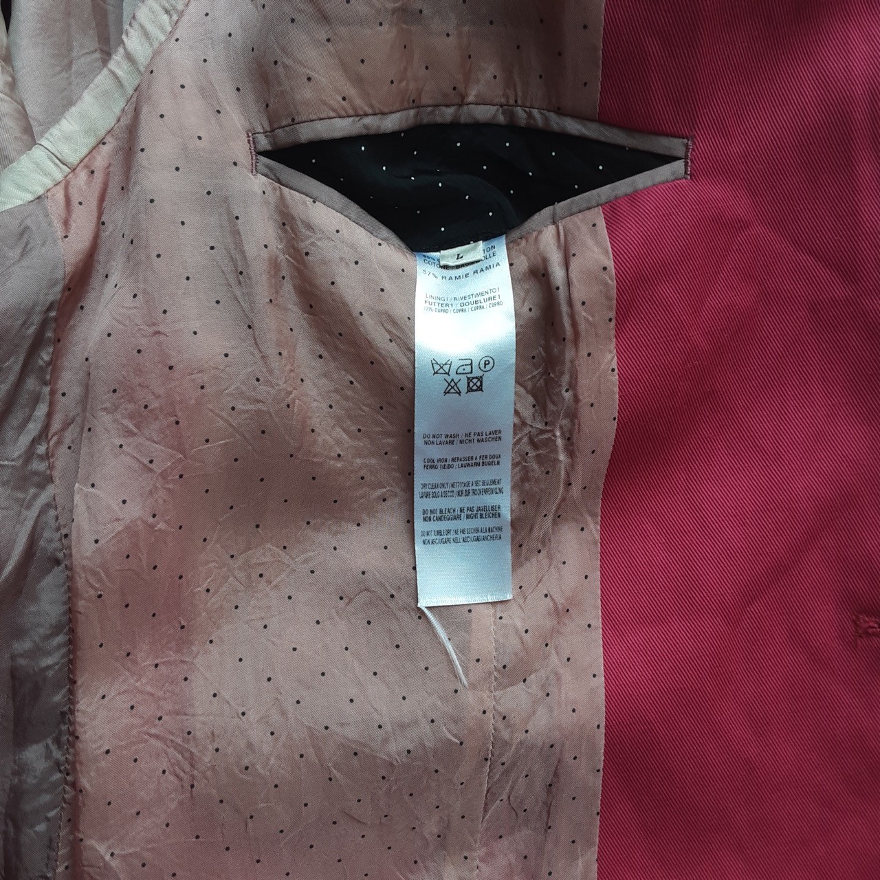 Paul Smith men's Pink Linen Blend Blazer - photo 4