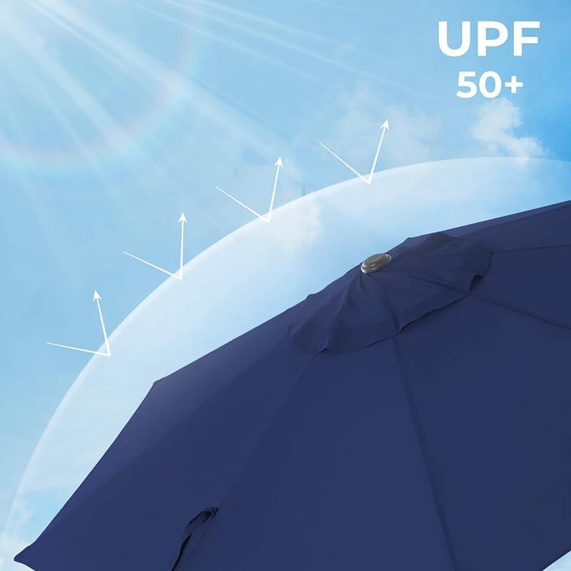 Boutique Home 7‑Foot Outdoor Patio Umbrella – Blue - photo 2