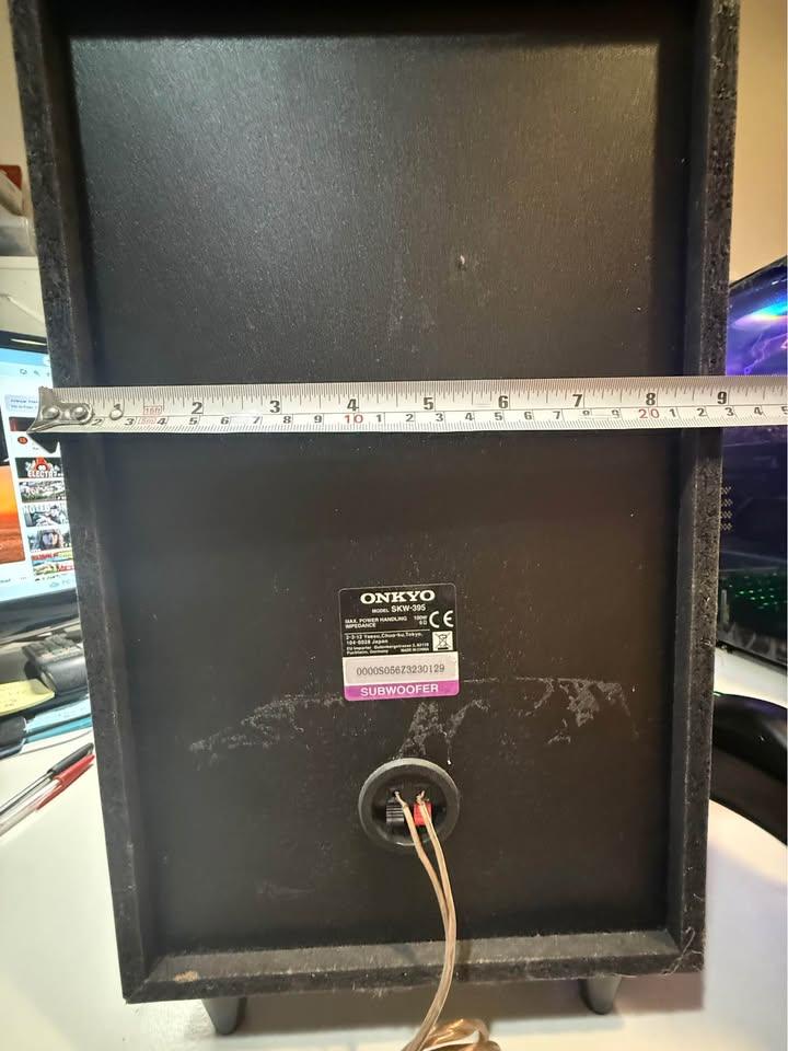 Subwoofer Onkyo SKW-395 Speaker single Box - photo 5