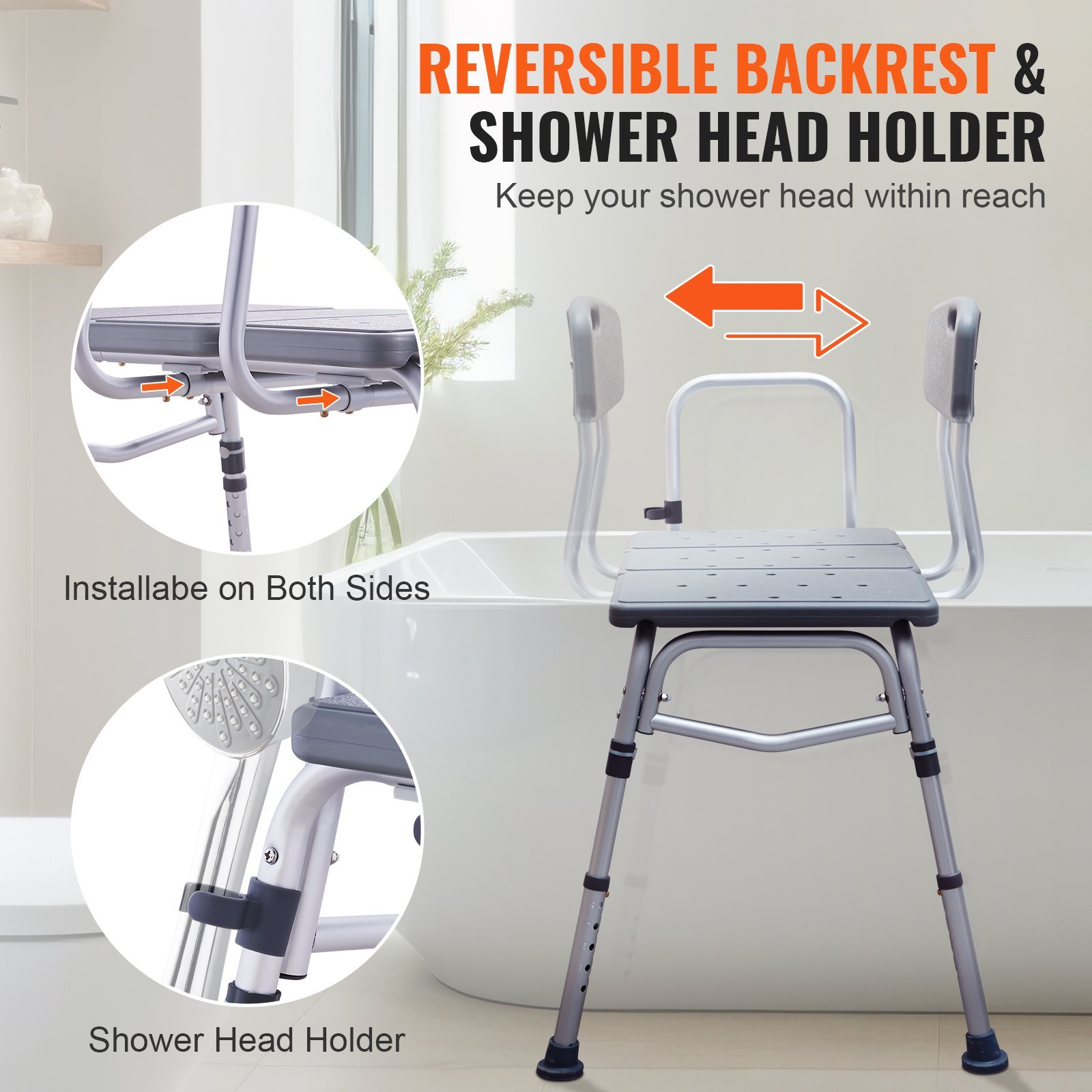 Vevor Tub Transfer Bench with Long Seat - photo 5