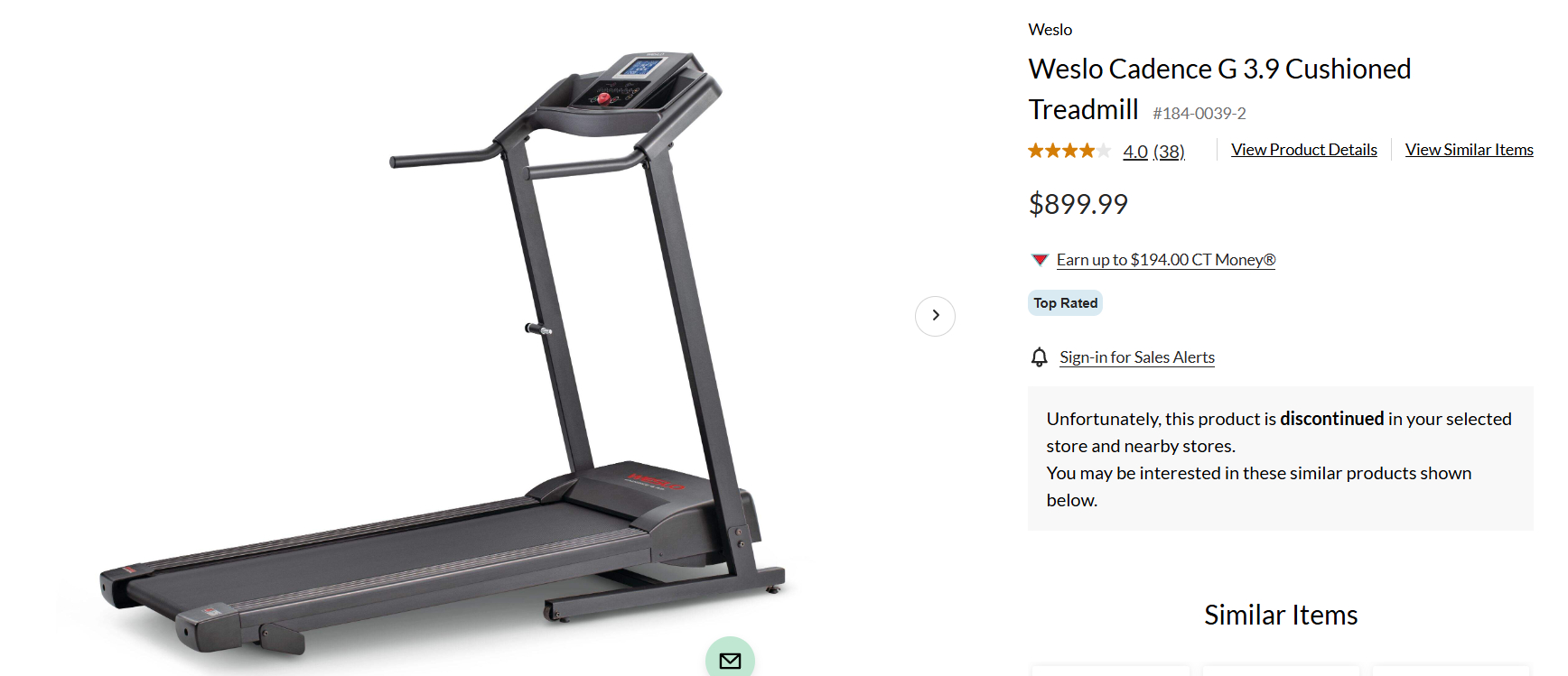 TREADMILL Weslo Cadence G 3.9 Cushioned Treadmill - photo 2