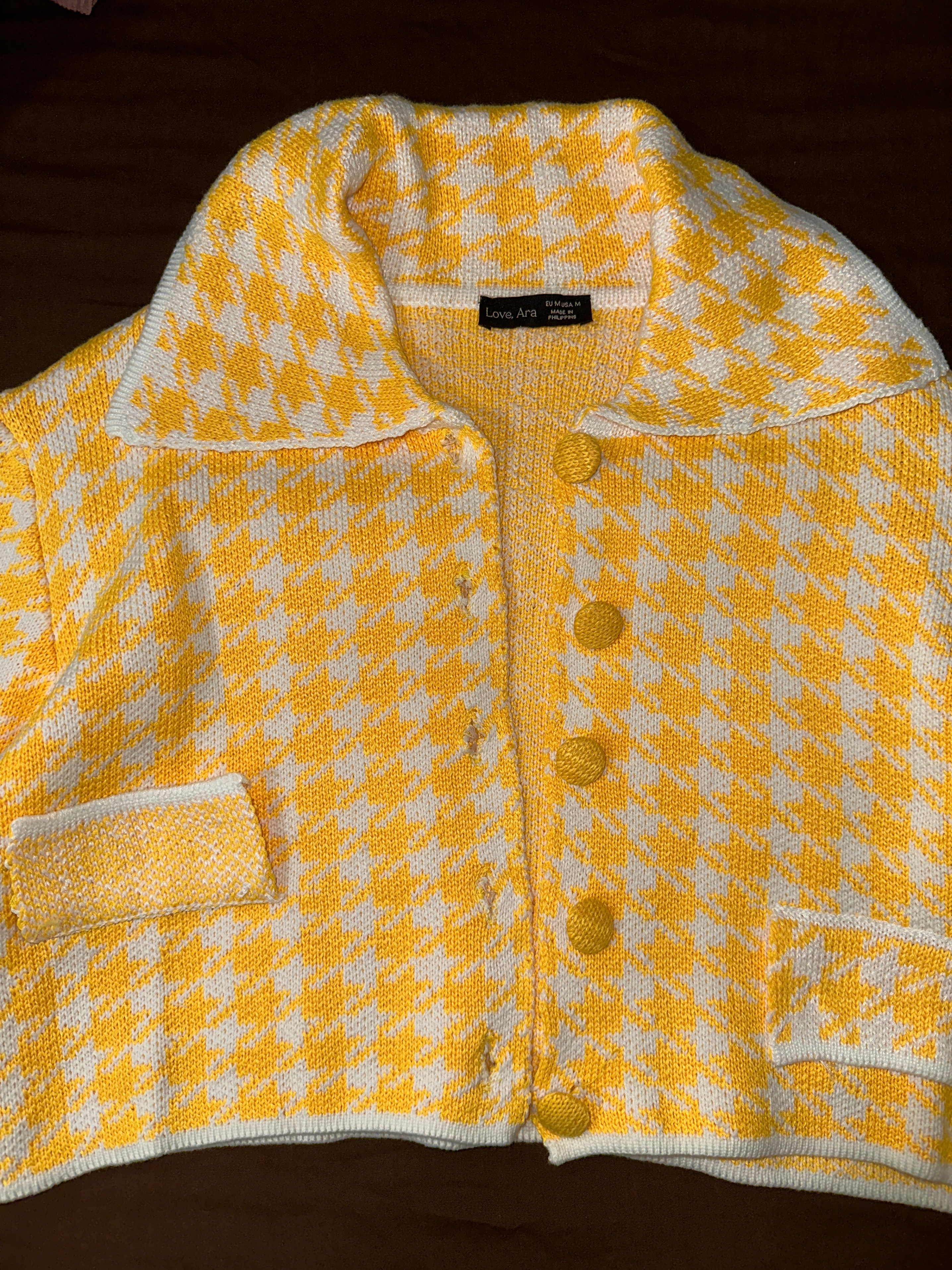 [new] Love Ara - Brand New Plaid knitted blazer top - photo 3