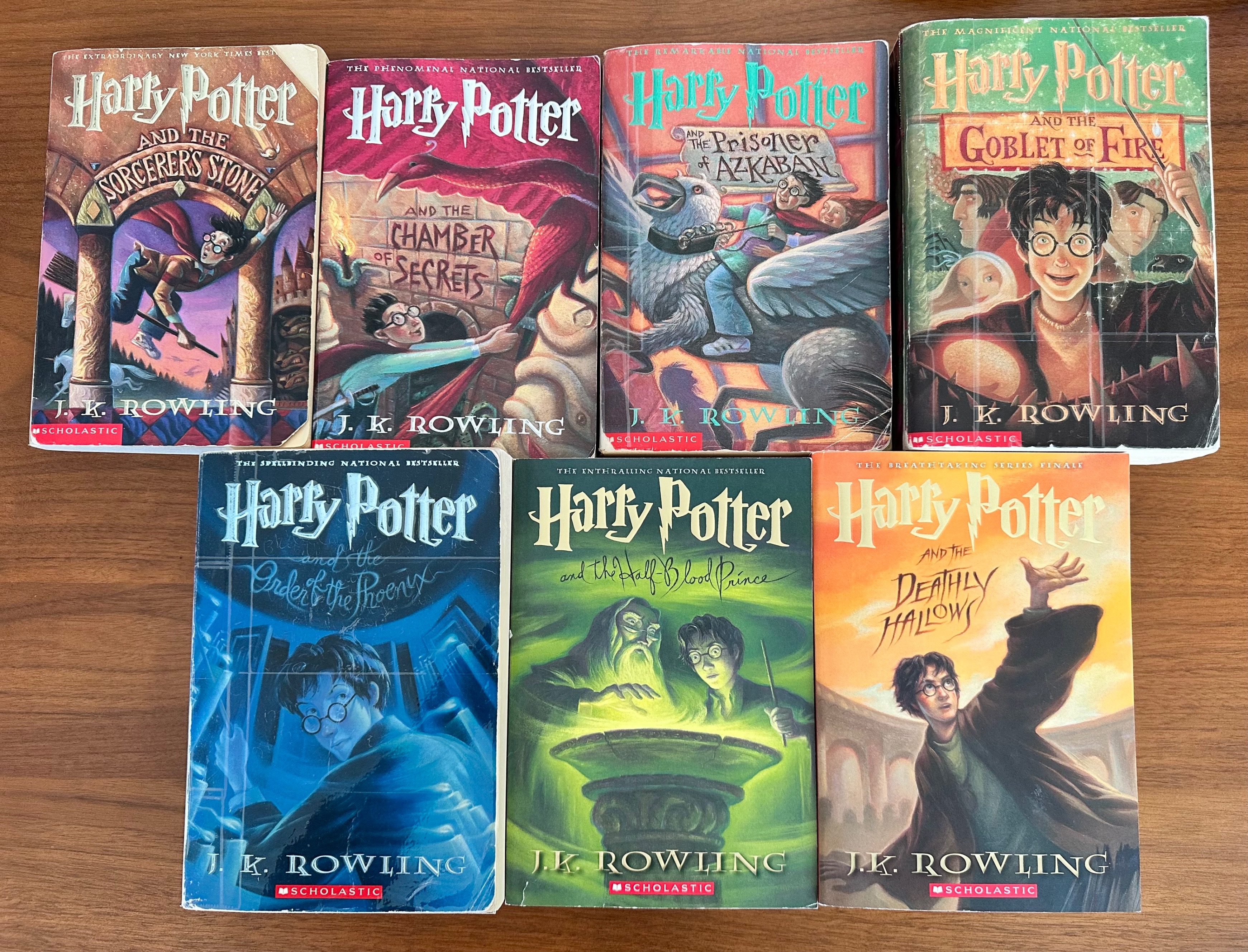 Harry Potter Book Set (paperback) & Coloring Book