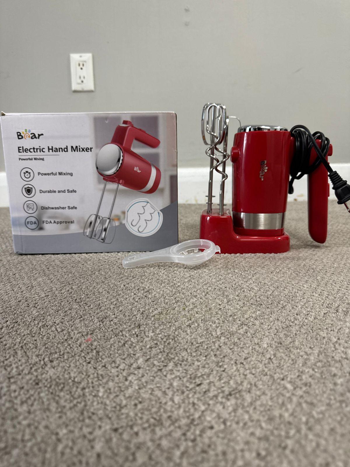 Bear Electric Hand Mixer - Red - photo 2