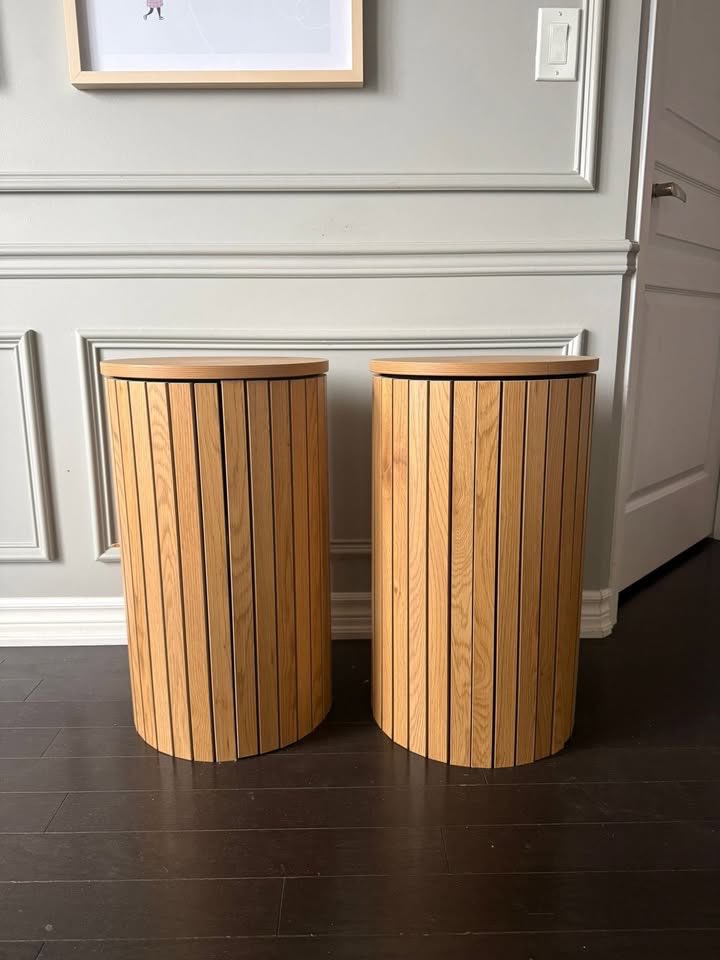 JYSK SPODSBJERG Round End Tables — Set of 2