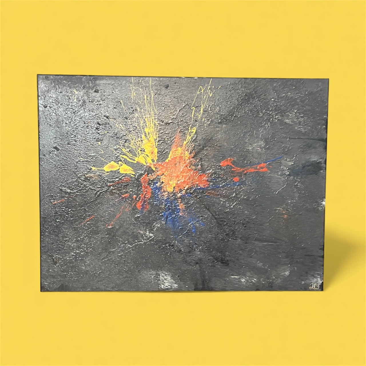 wall art: modern painted canvas $10 - photo 3