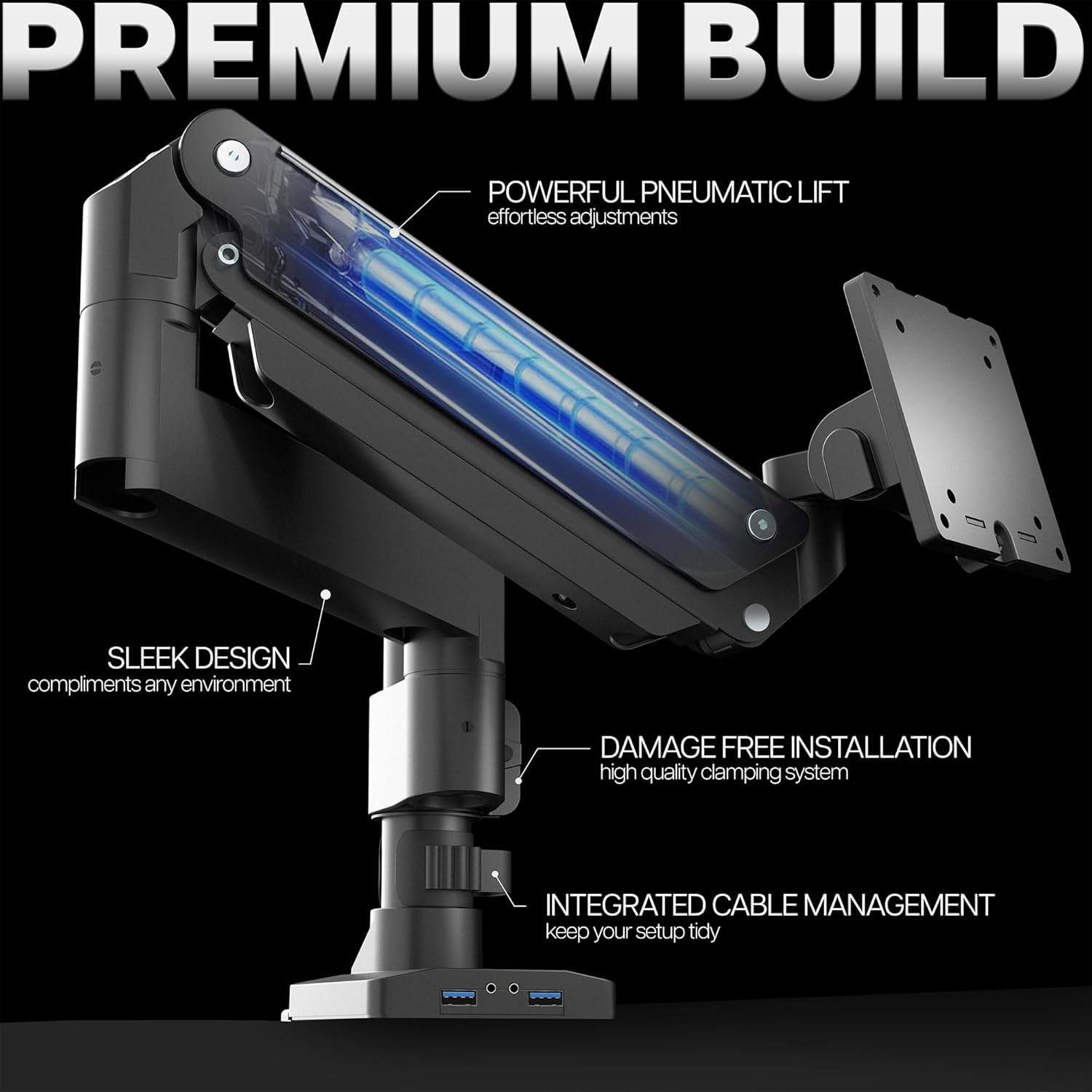 New VIVO Premium Aluminum Monitor Arm Ultrawide Monitor - photo 4