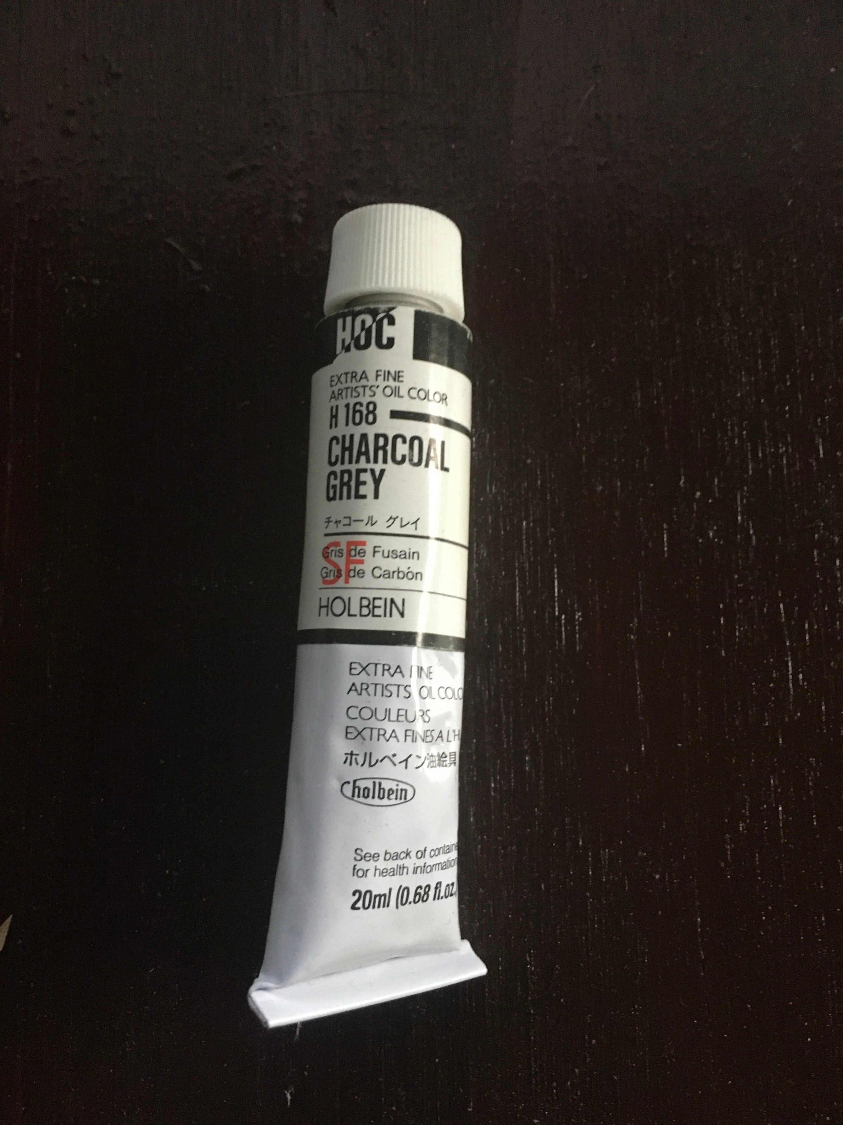 Holbein Artist Oil Color - Charcoal Grey H168