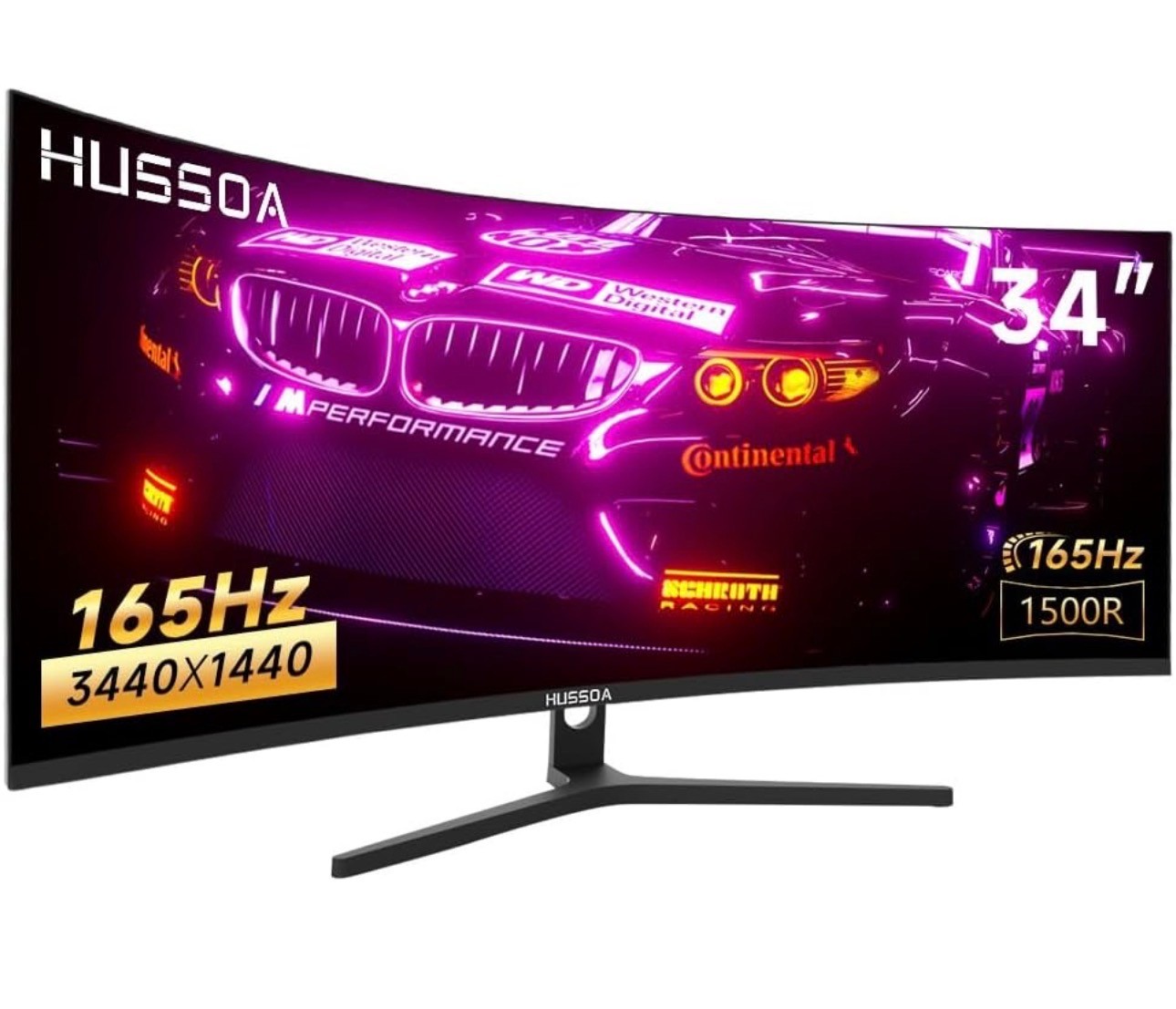 34" Gaming Monitor 165Hz WQHD 3440x1440 1500R Adaptive G-Sync - photo 2