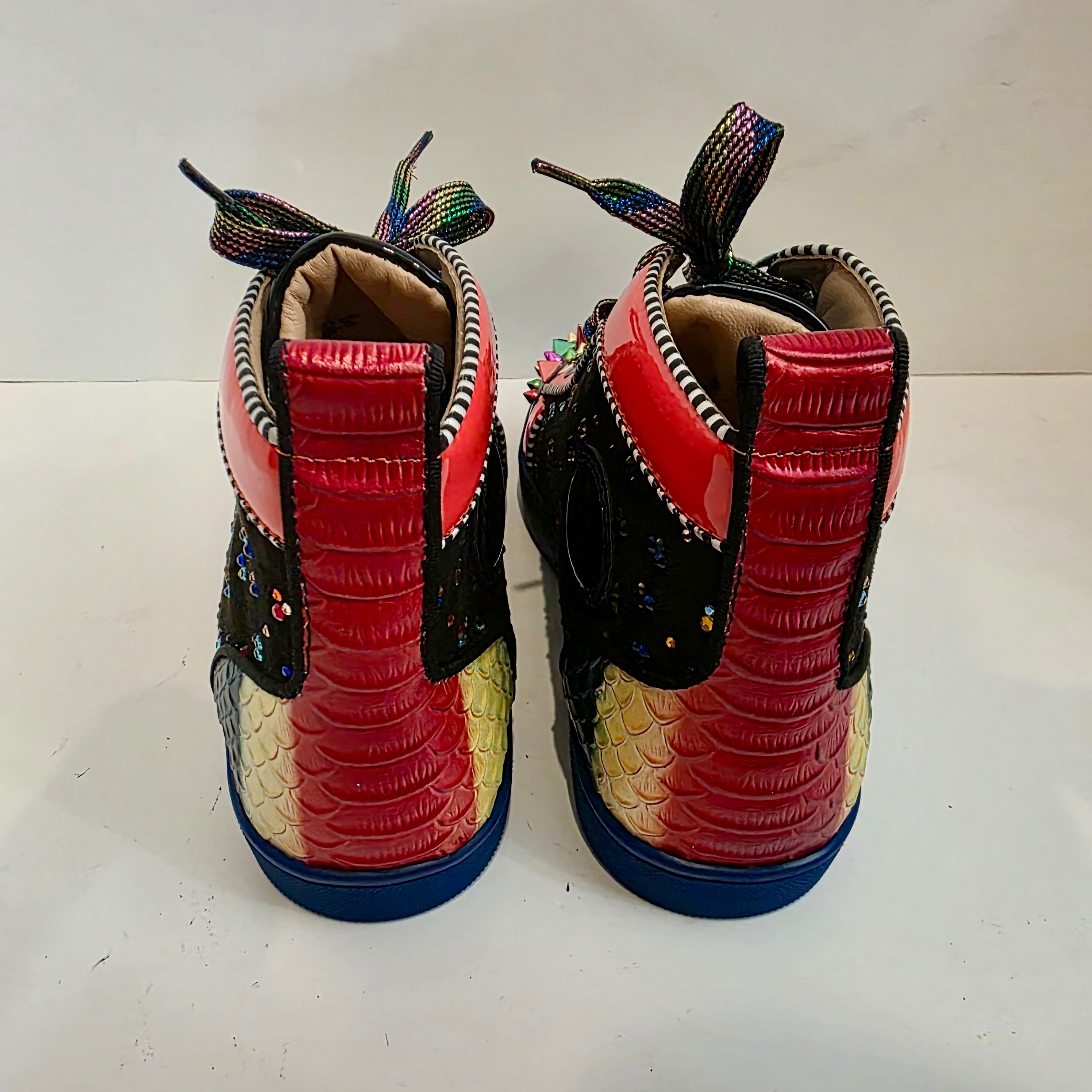 Christian Louboutin High-Top Spikes Sneakers Multi-Colored 41 - photo 4