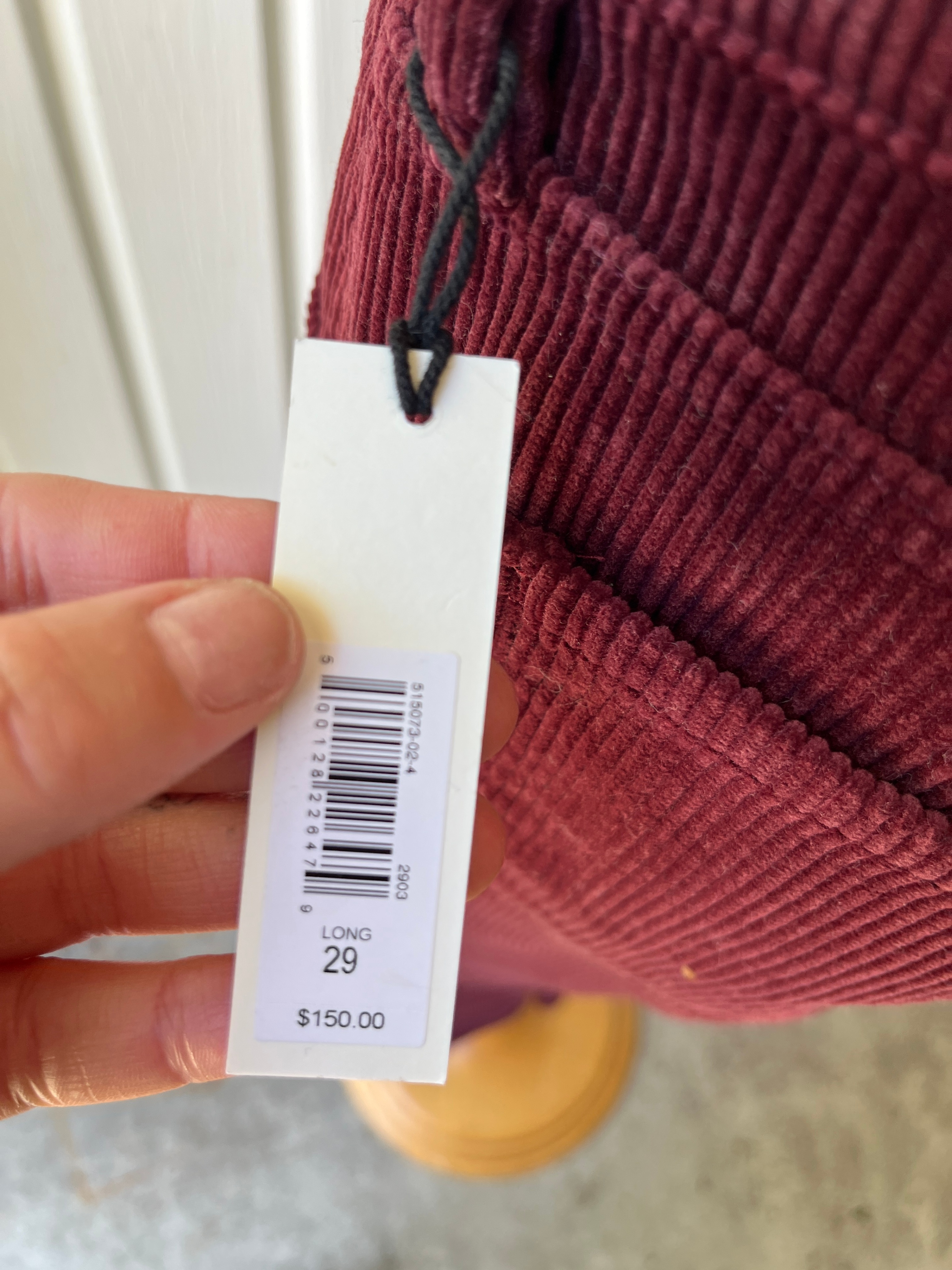 Banana Republic Corduroy Pants - Burgundy - Size 29 Long - photo 4