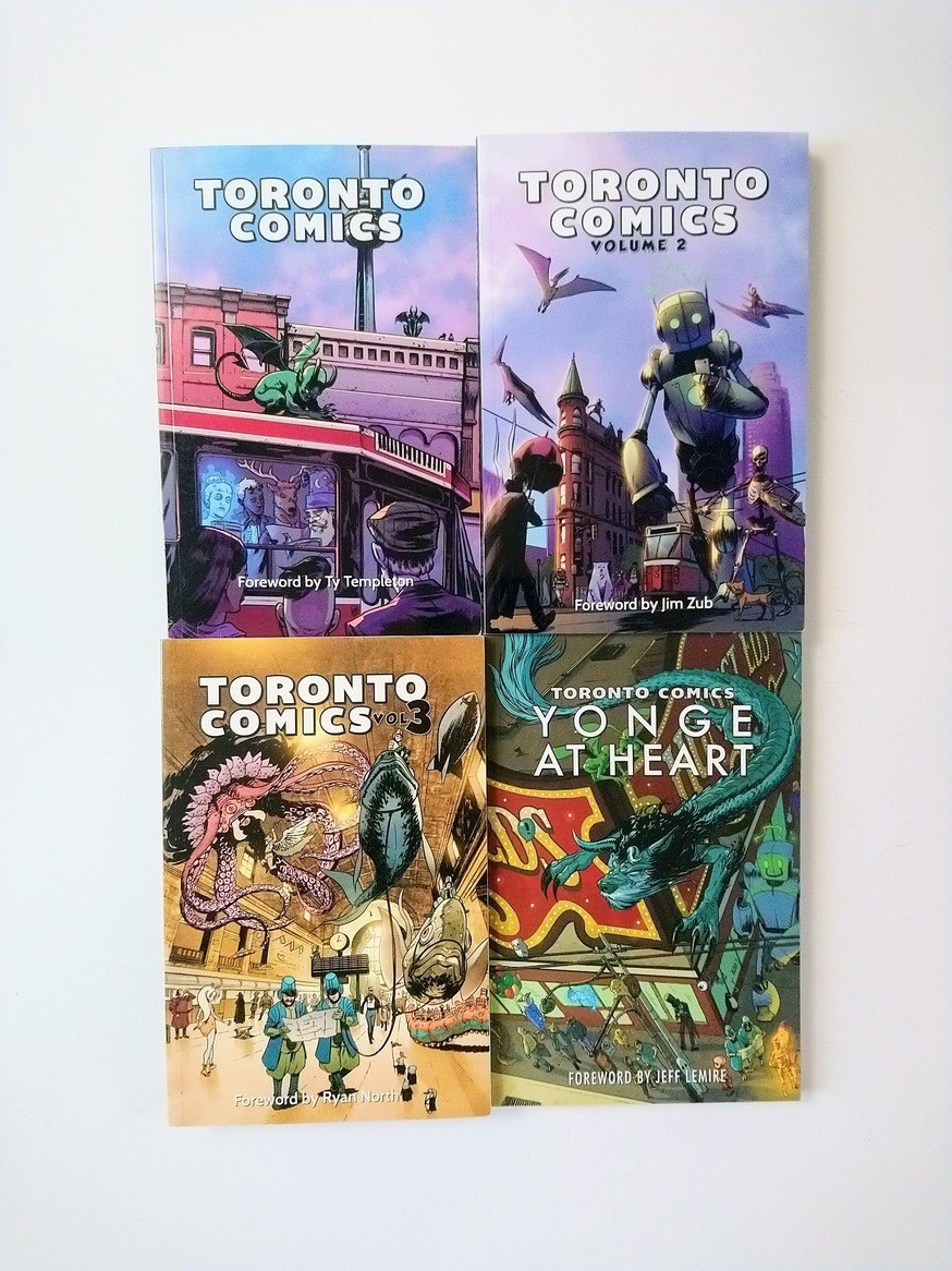 Toronto Comics. Volumes 1, 2, 3, + Yonge at Heart!