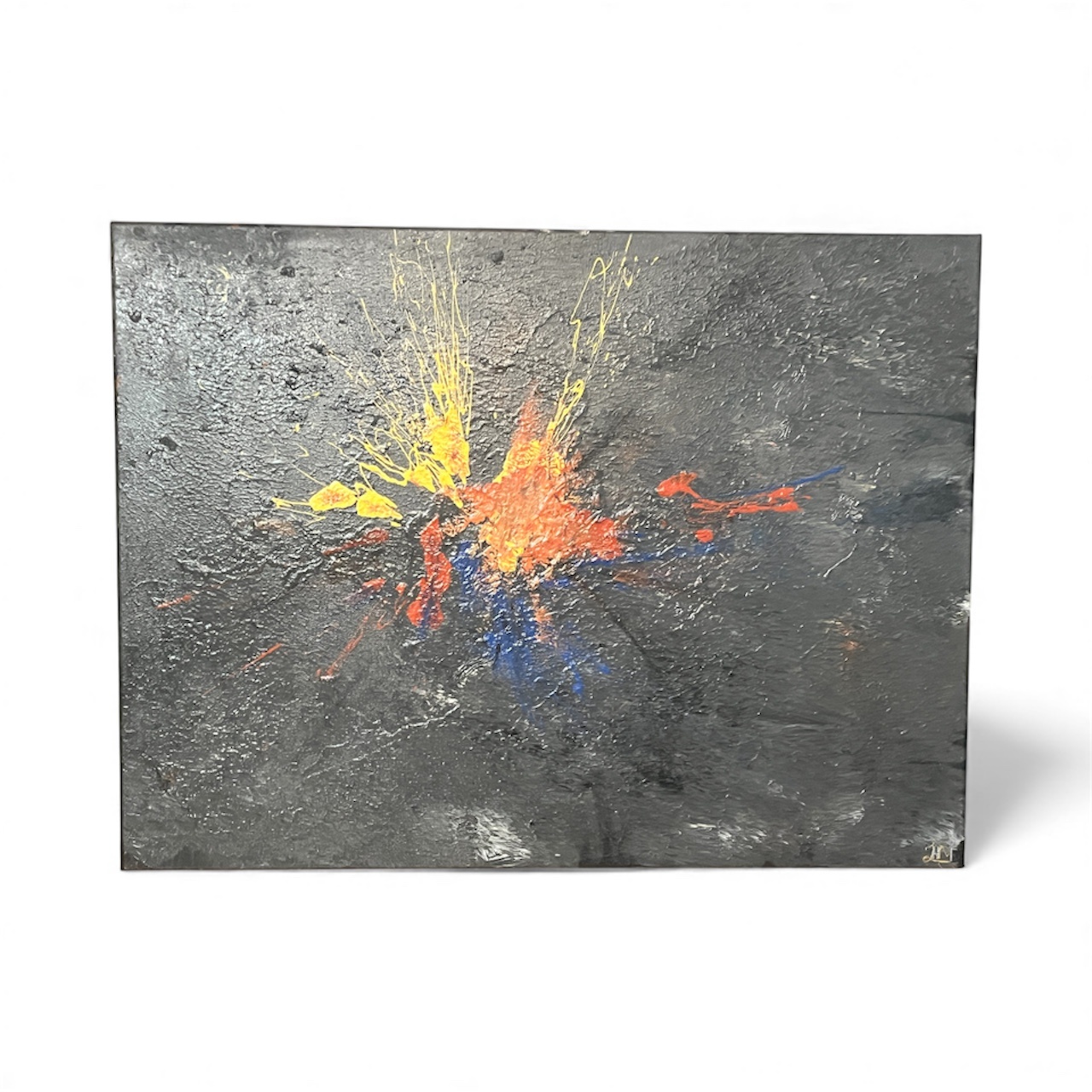 wall art: modern painted canvas $10 - photo 2