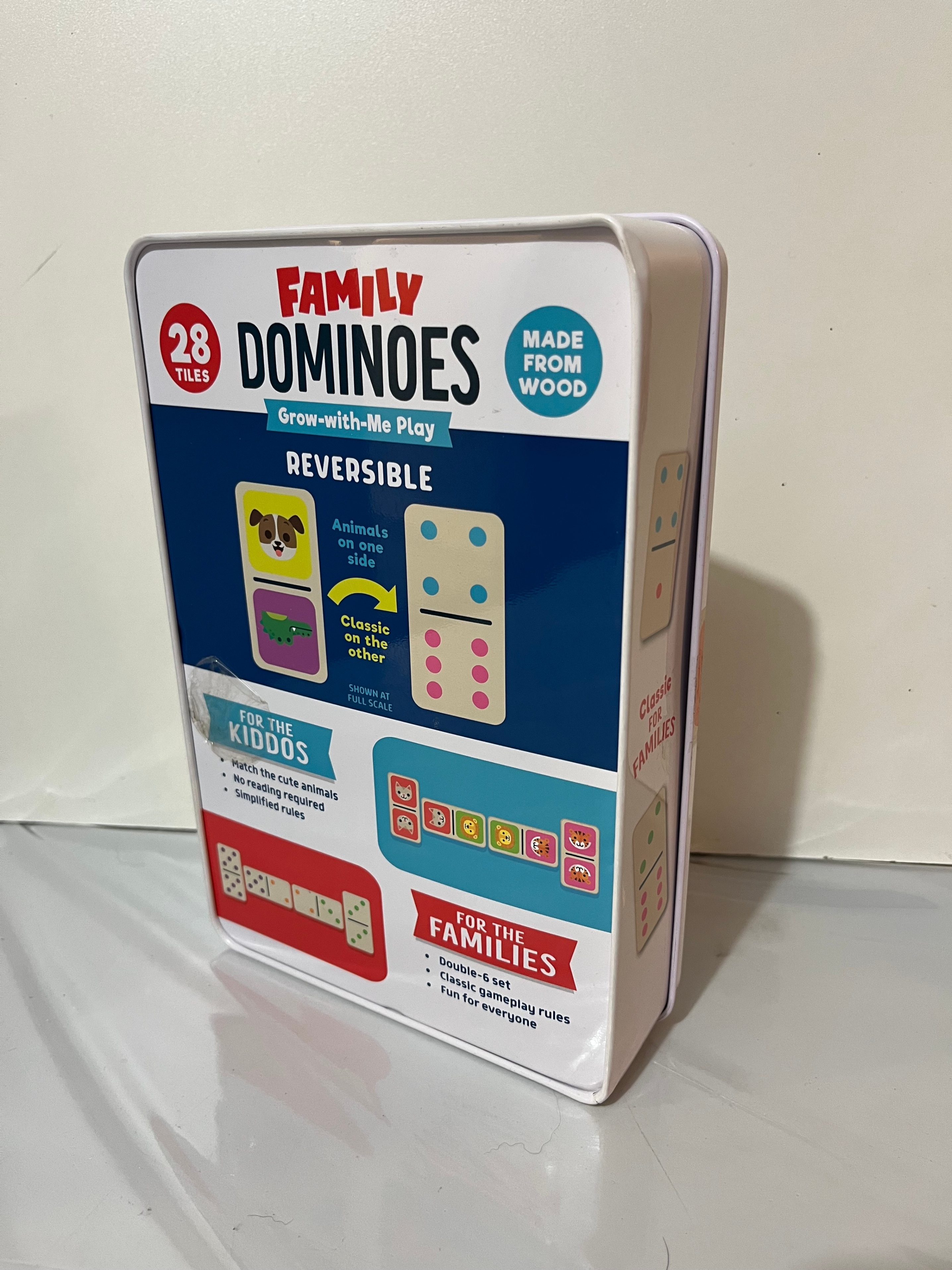 Chuckle & Roar Wooden Dominoes Double-Sided w/ Animals & Numbers - photo 3