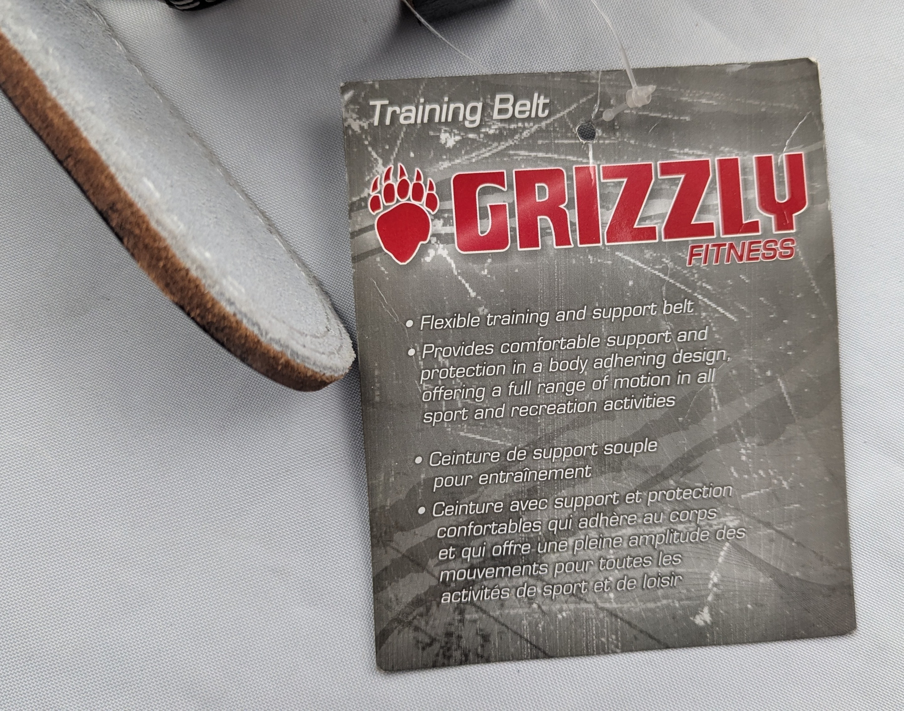 Sml Grizzly Fitness Enforcer Padded Leather Weight Lifting Belt - photo 4